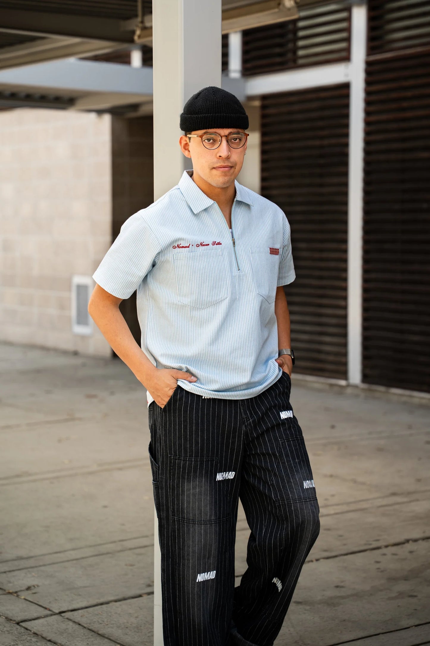 Nomad WIP Pinstripe Railroad Pants