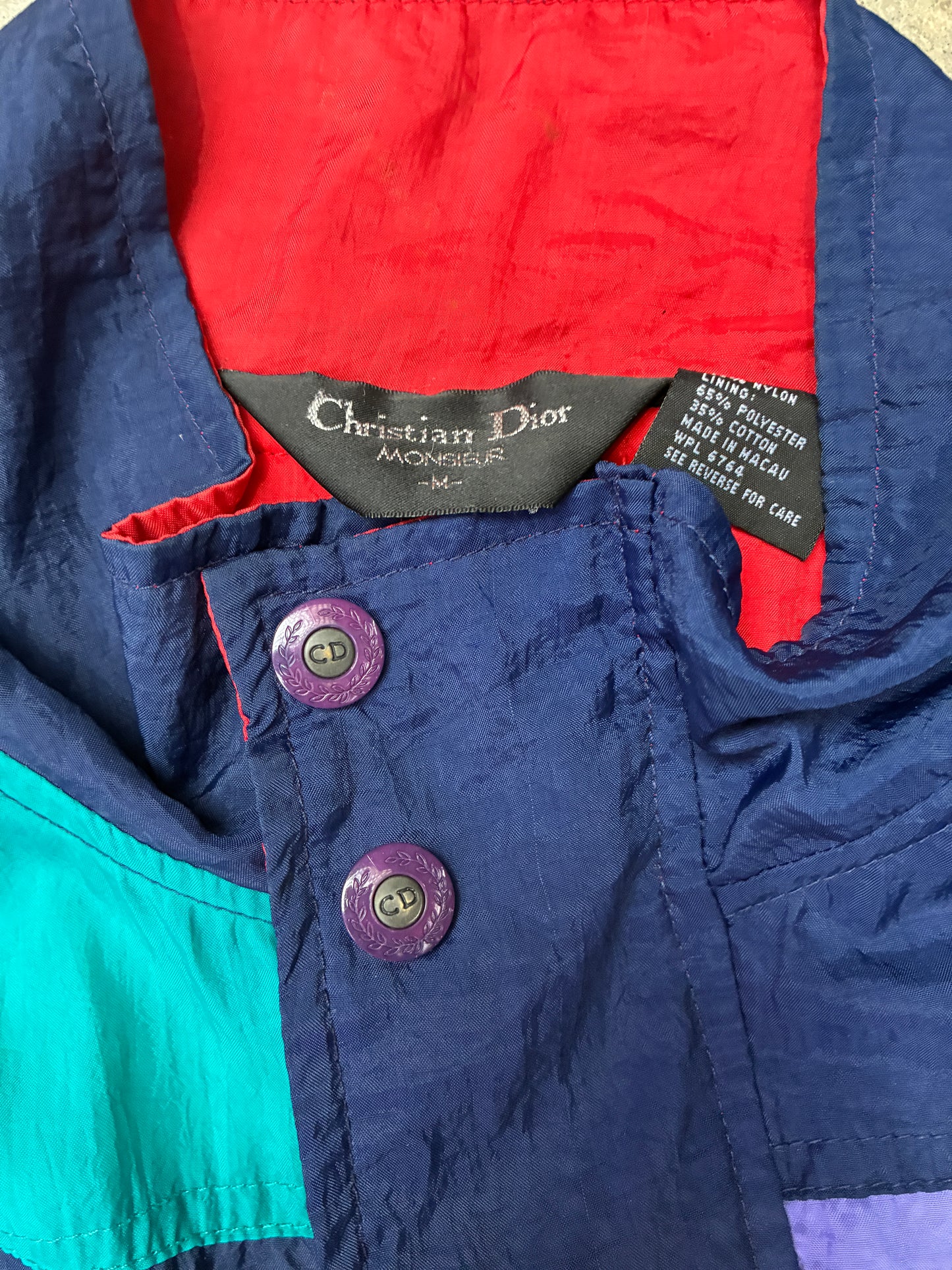 Christian Dior Monsieur Track Jacket Multi Patch Medium (Pre-Owned)