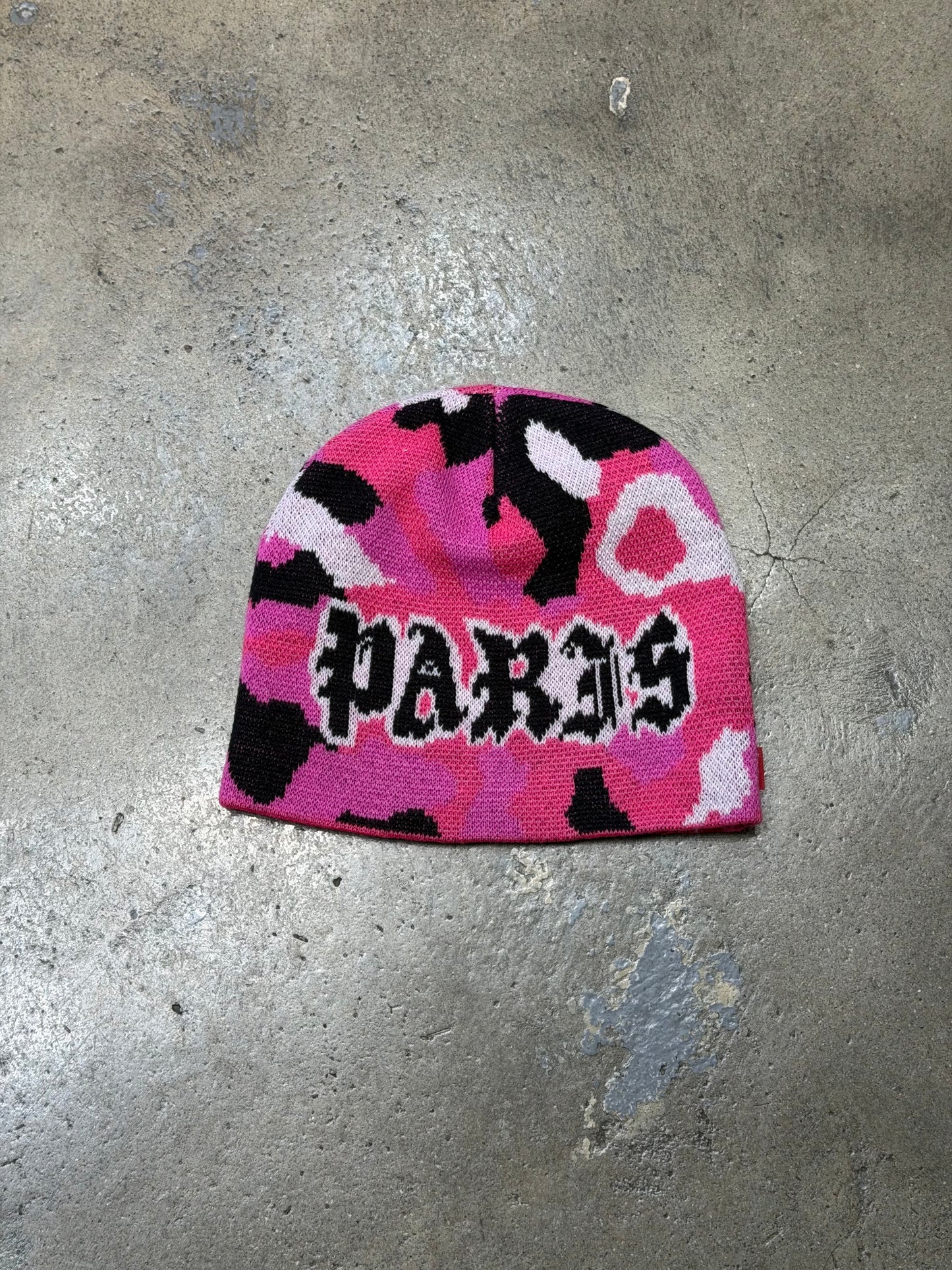 Supreme Paris Pink Camo Beanie