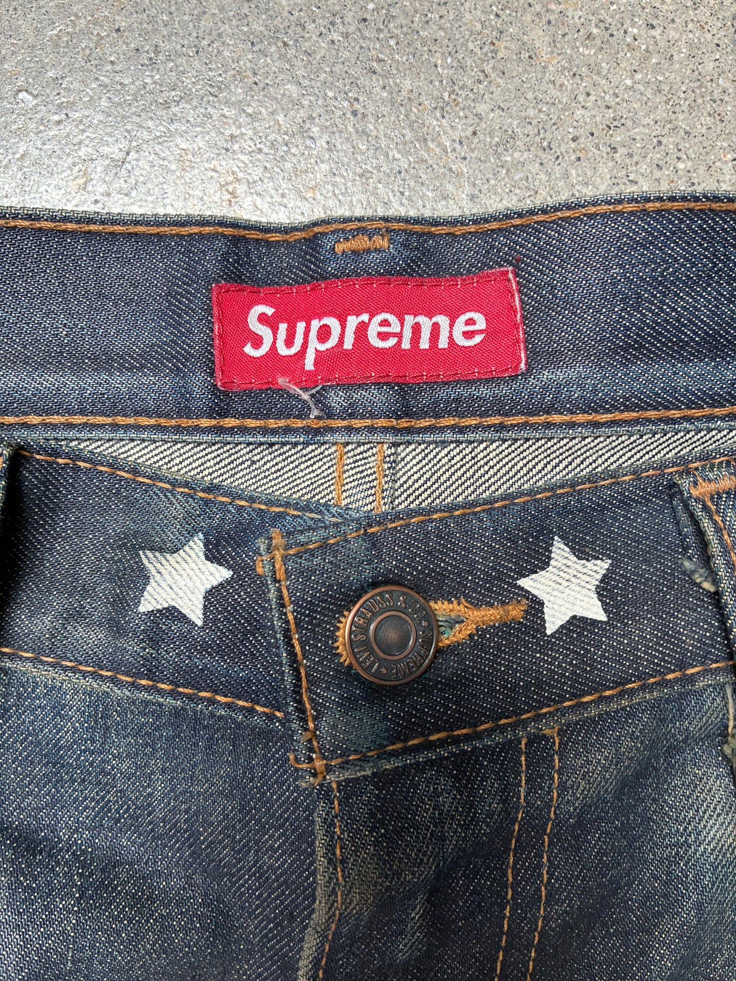 Supreme x Levi's Stars Denim (34) (Pre-Owned)