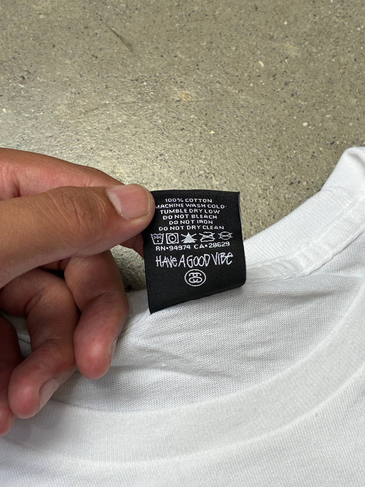 Stussy Skate Tough T-Shirt White Large