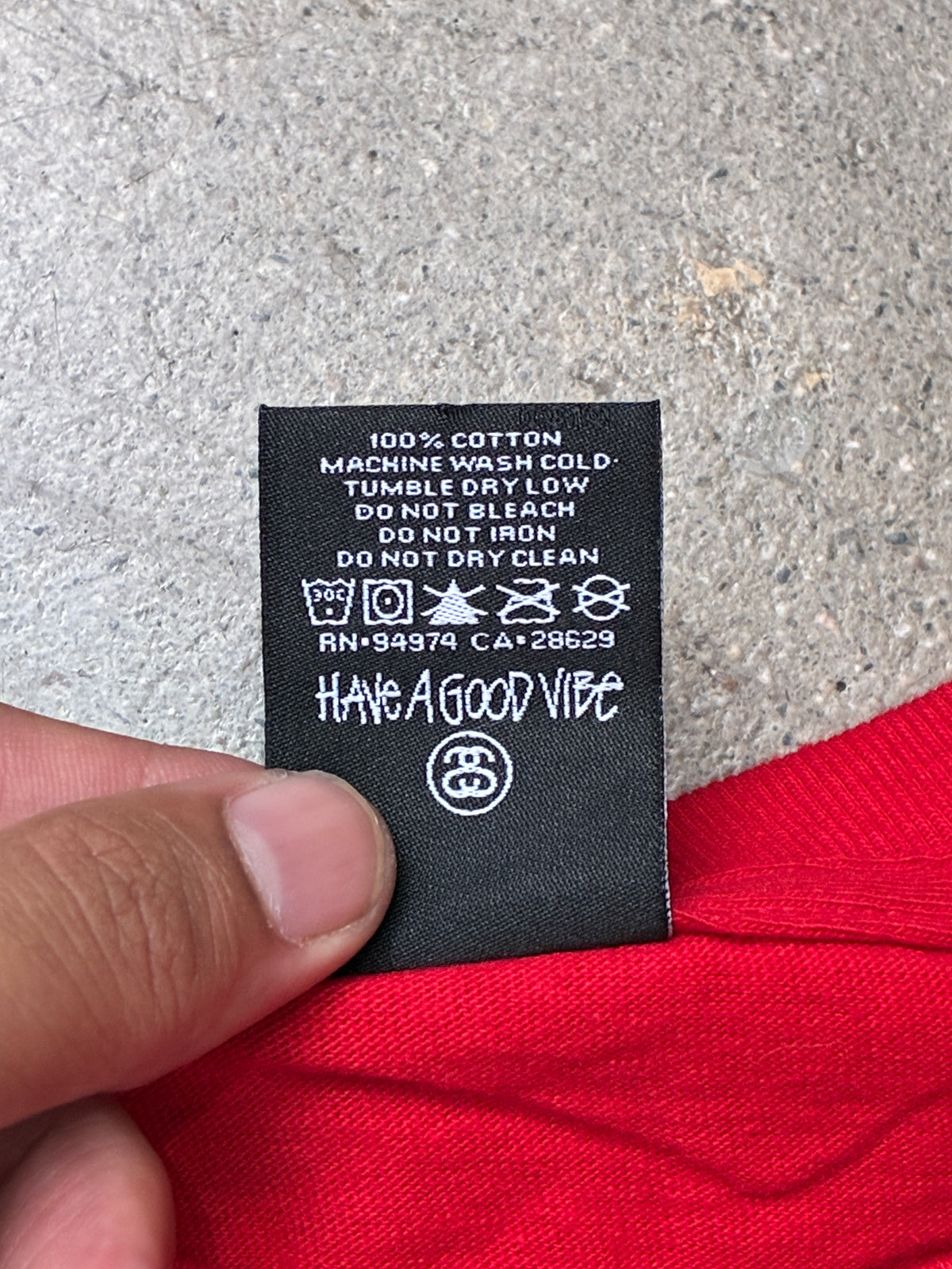 Stussy Stand Firm T-Shirt Red Large
