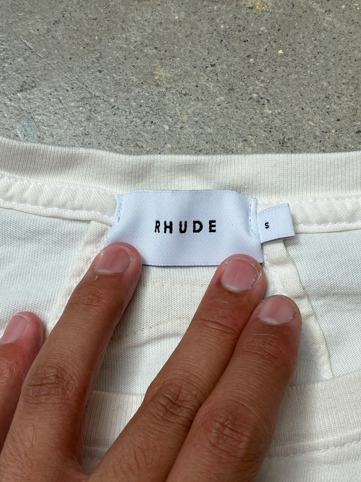 Rhude Grand Prix T-Shirt White Small (Pre-Owned)
