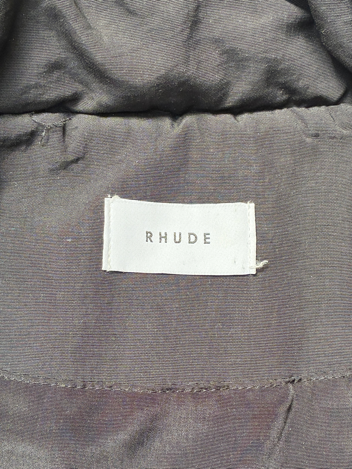 Rhude Logo Puffer Jacket Black Medium (Pre-Owned)