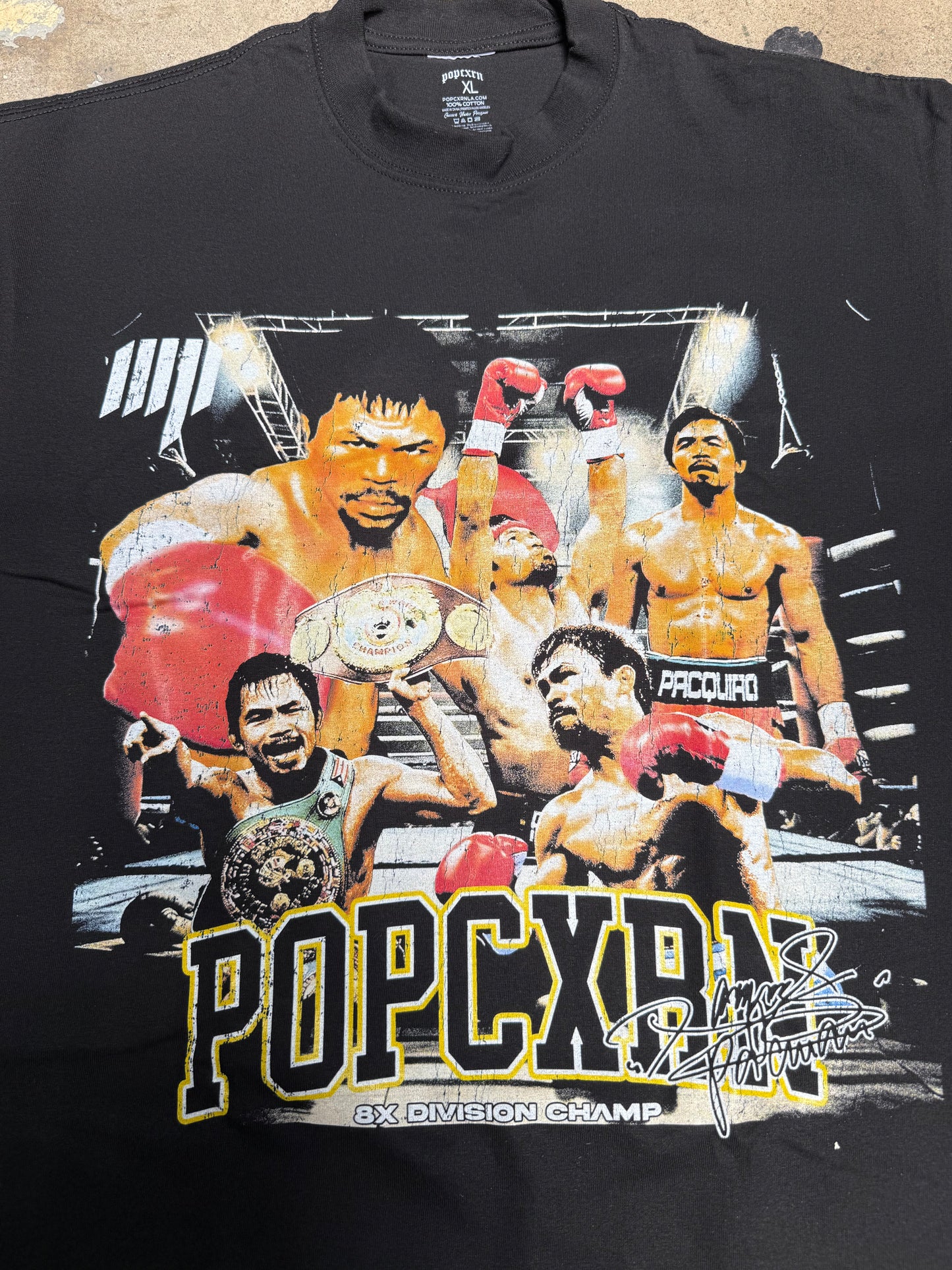 Popcxrn Ninong Manny T-Shirt Black