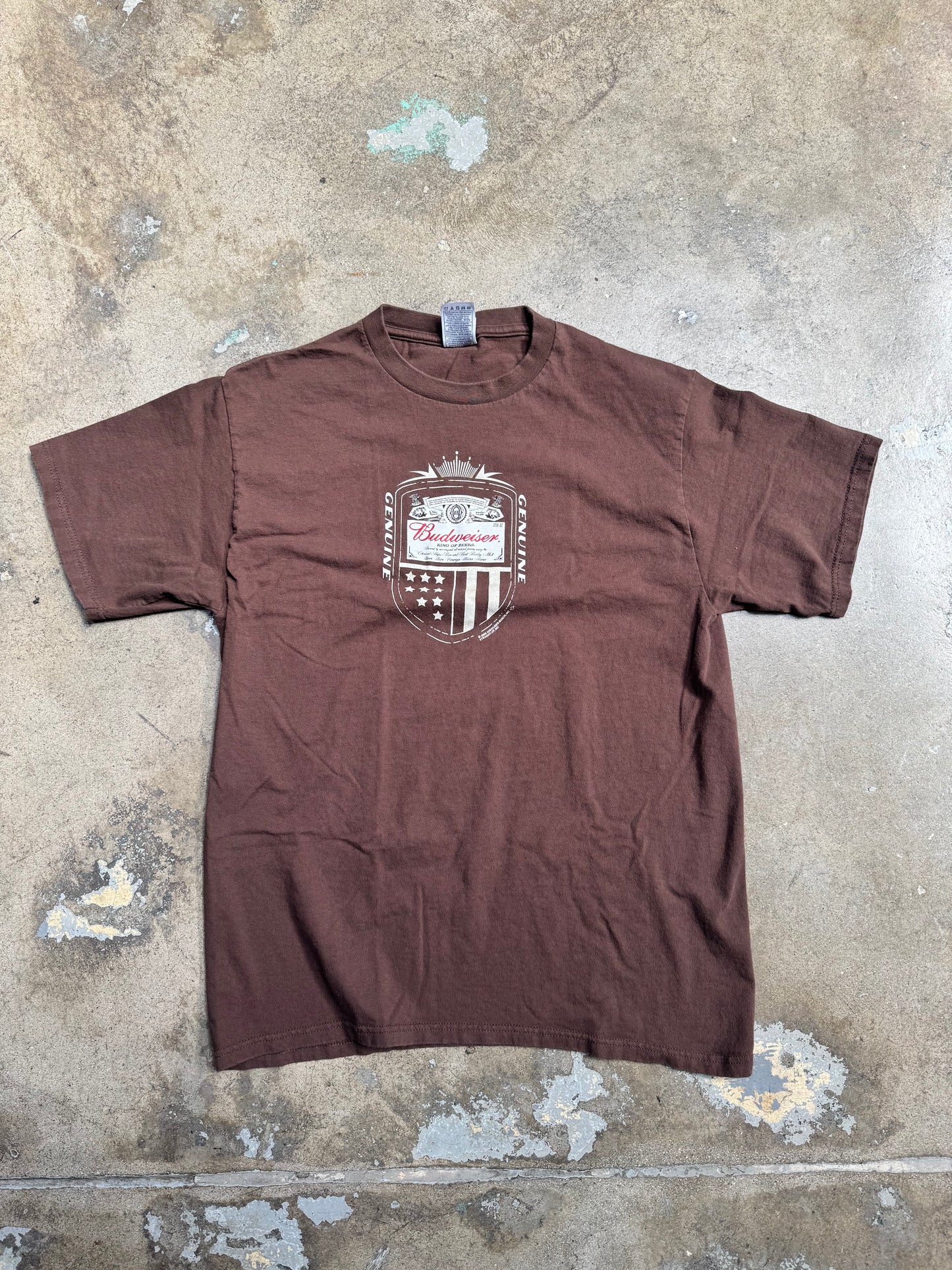 Budweiser Y2K Merch Tee Brown L
