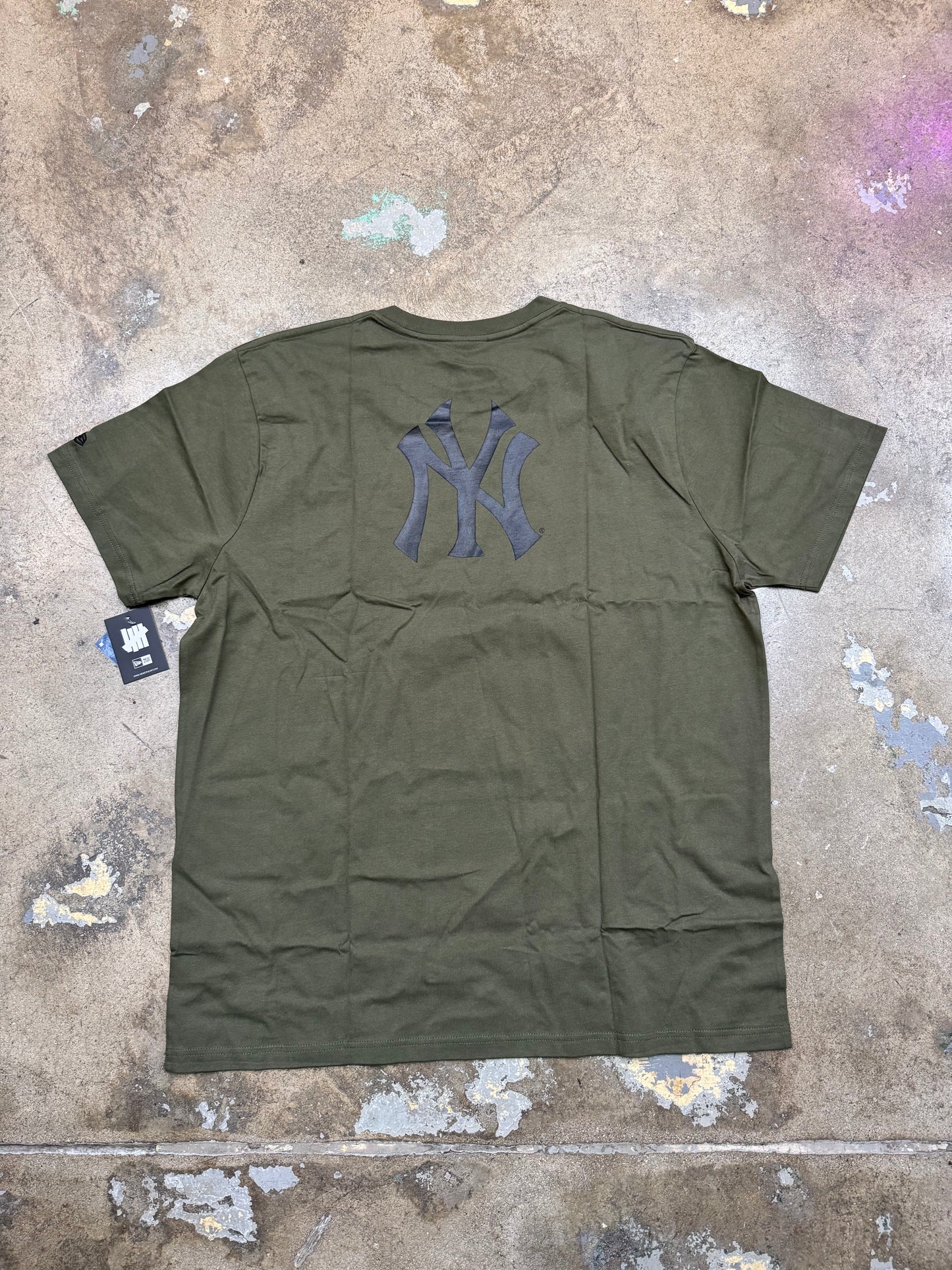 UNDFTD X New Era New York Yankees T Shirt Olive XXL