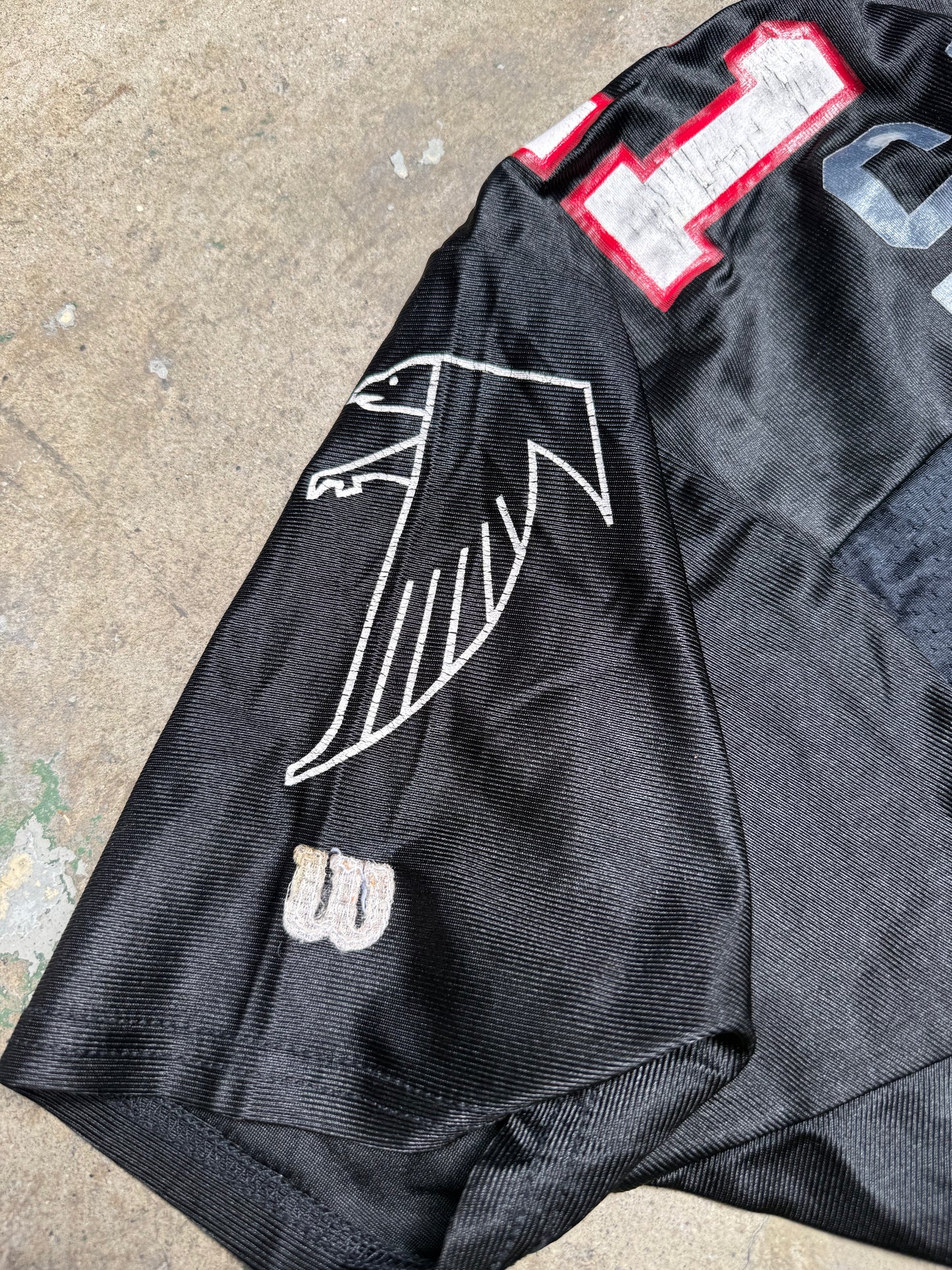 Wilson ATL Falcons Deion Sanders Cropped Jersey Black S/M (Used)