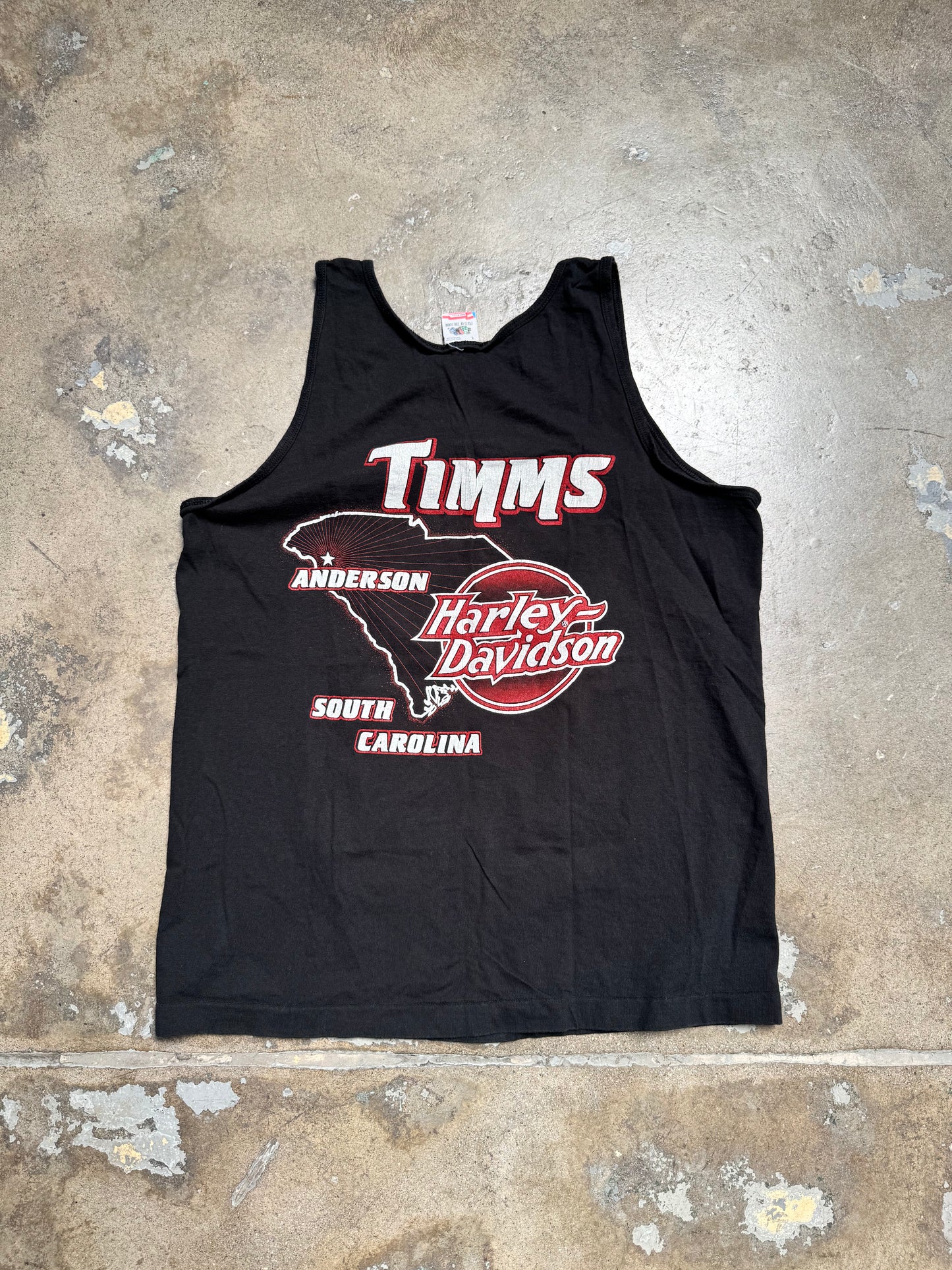 Harley Davidson Anderson,SC Black Tank Top L