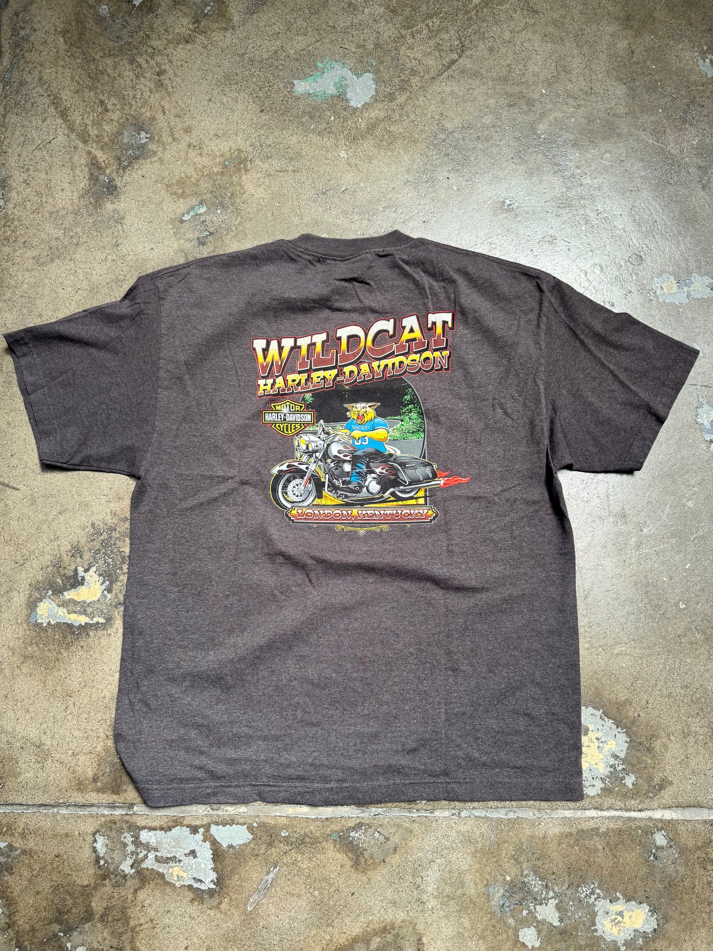 Harley Davidson WildCat London,Kentucky T Shirt Charcoal XL