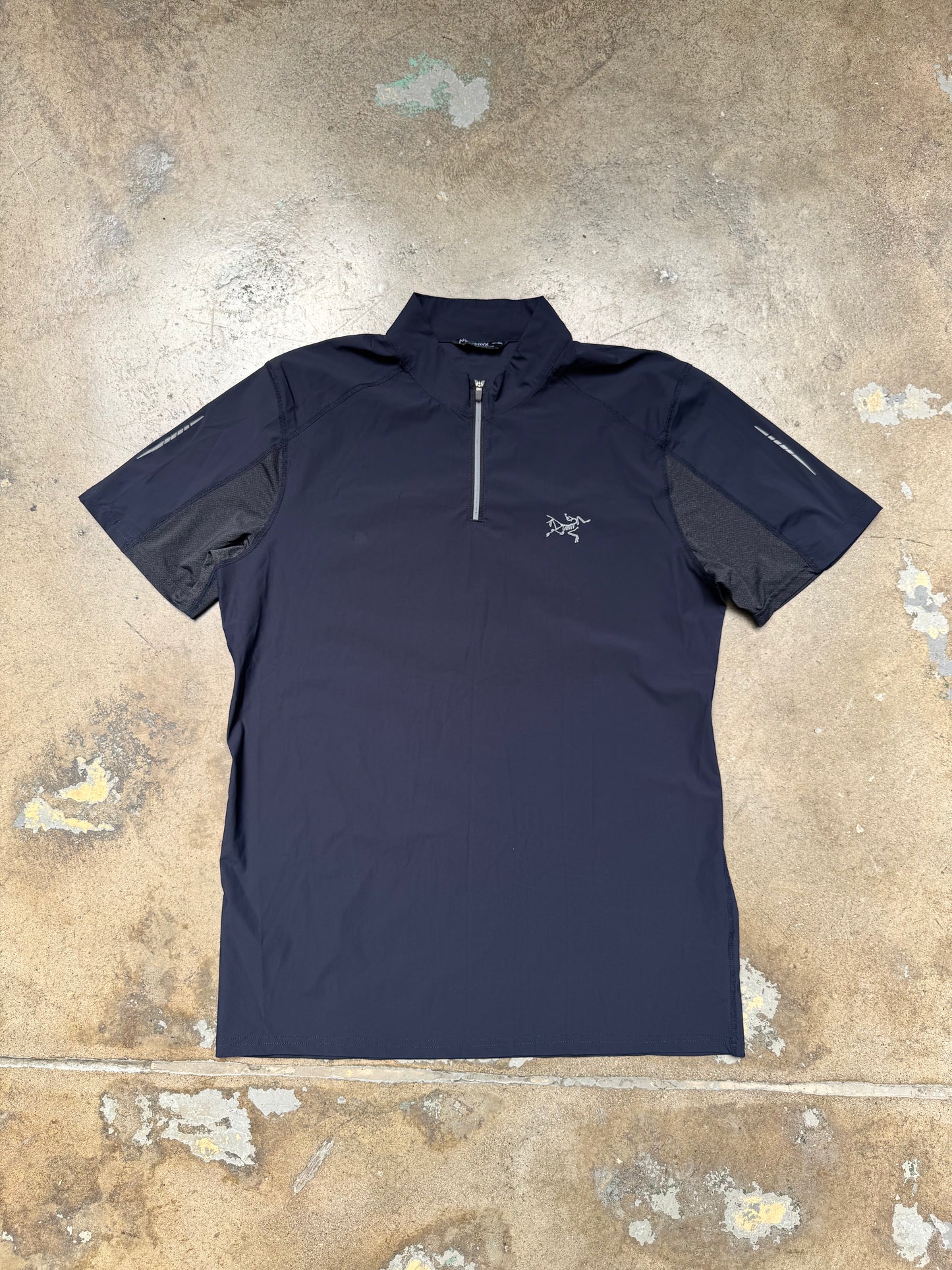 Arcteryx Athletic Quarter Zip Shirt Navy XXL