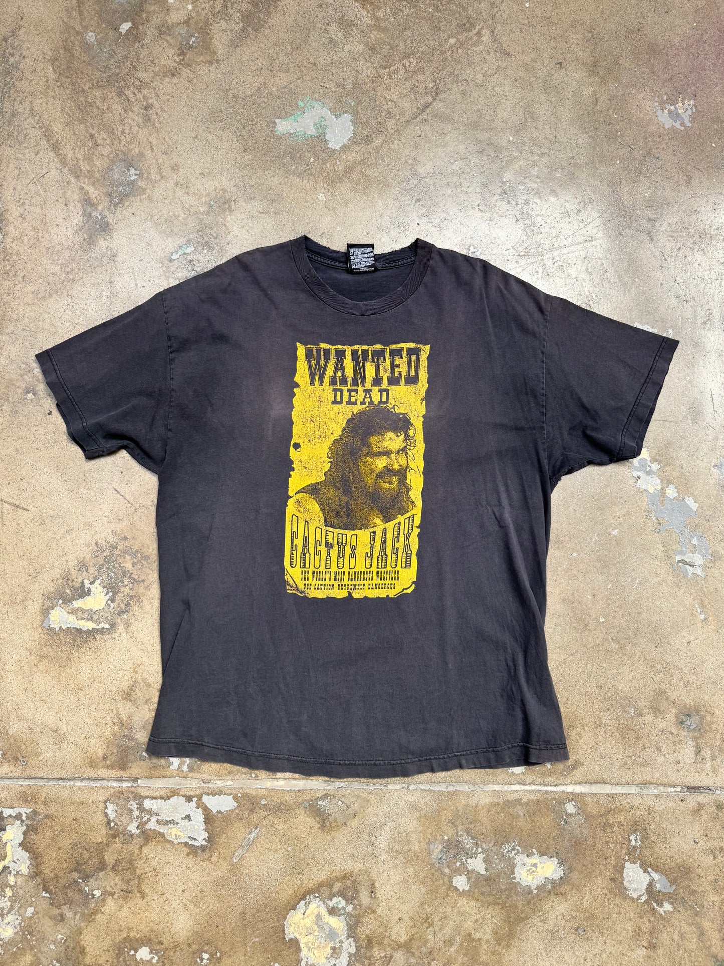 WWE Mankind Cactus Jack Wanted T Shirt XXL