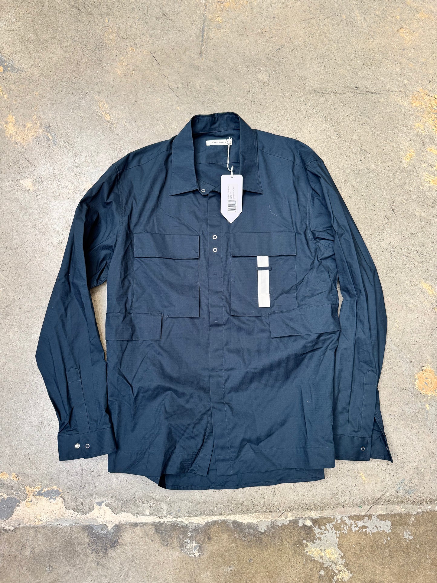 Craig Green Button Up Navy Large