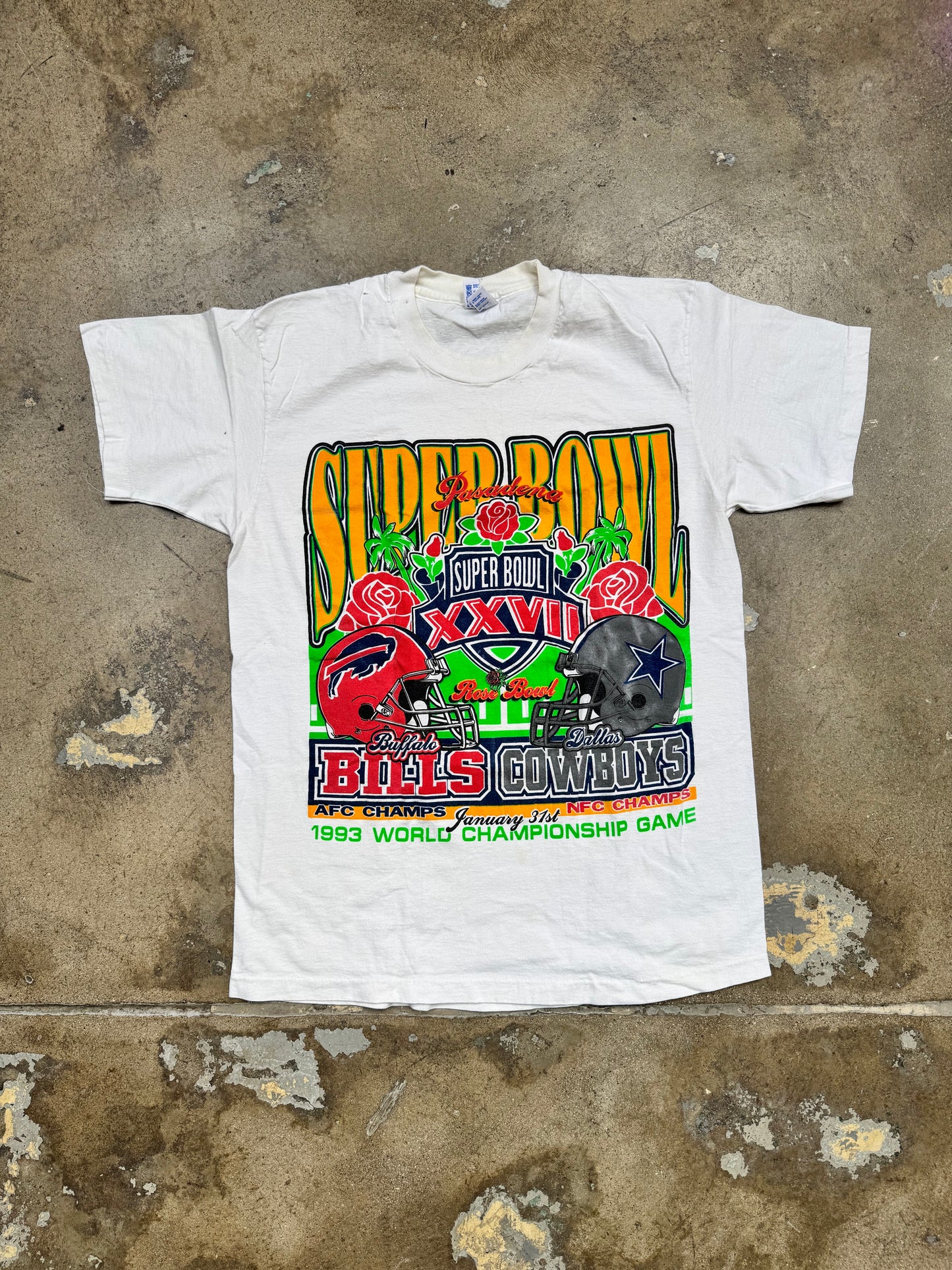 SuperBowl XXVII Bills Vs. Cowboys White L