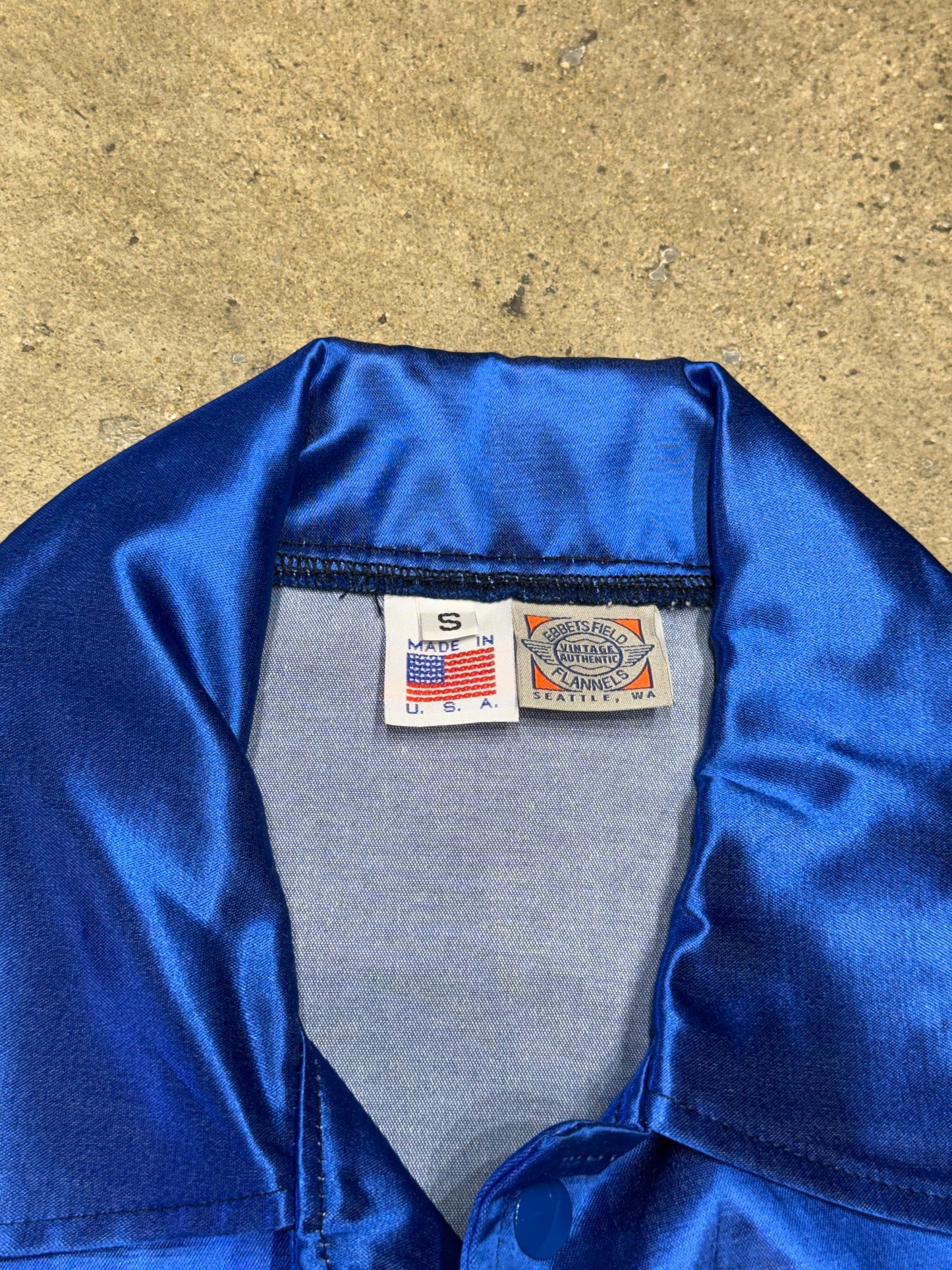 Vintage Ebbets Field Montreal Expos Jacket Blue Small (Pre-Owned)