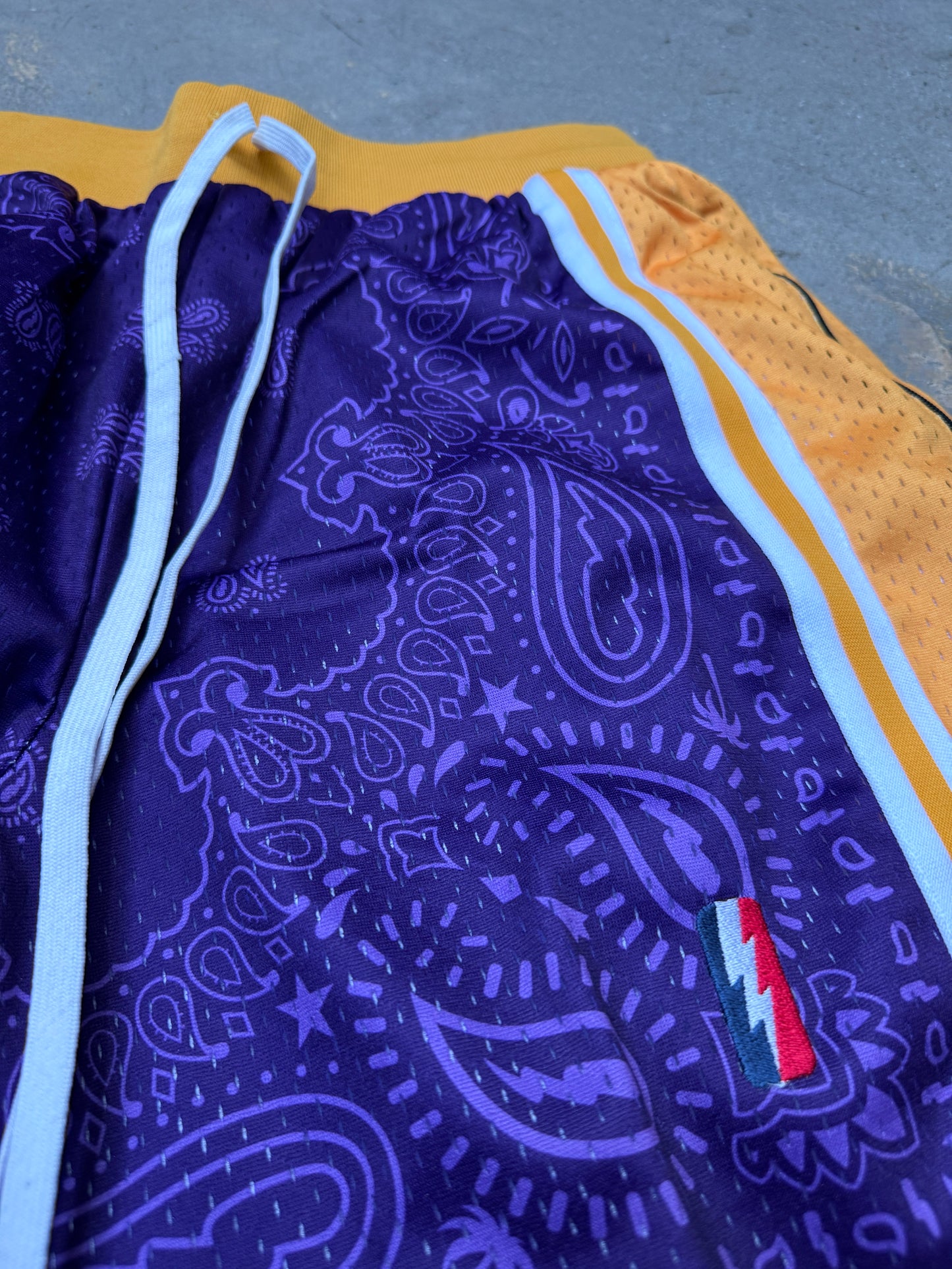 Collect+Select Trillest Lakers Paisley Shorts Purple Medium