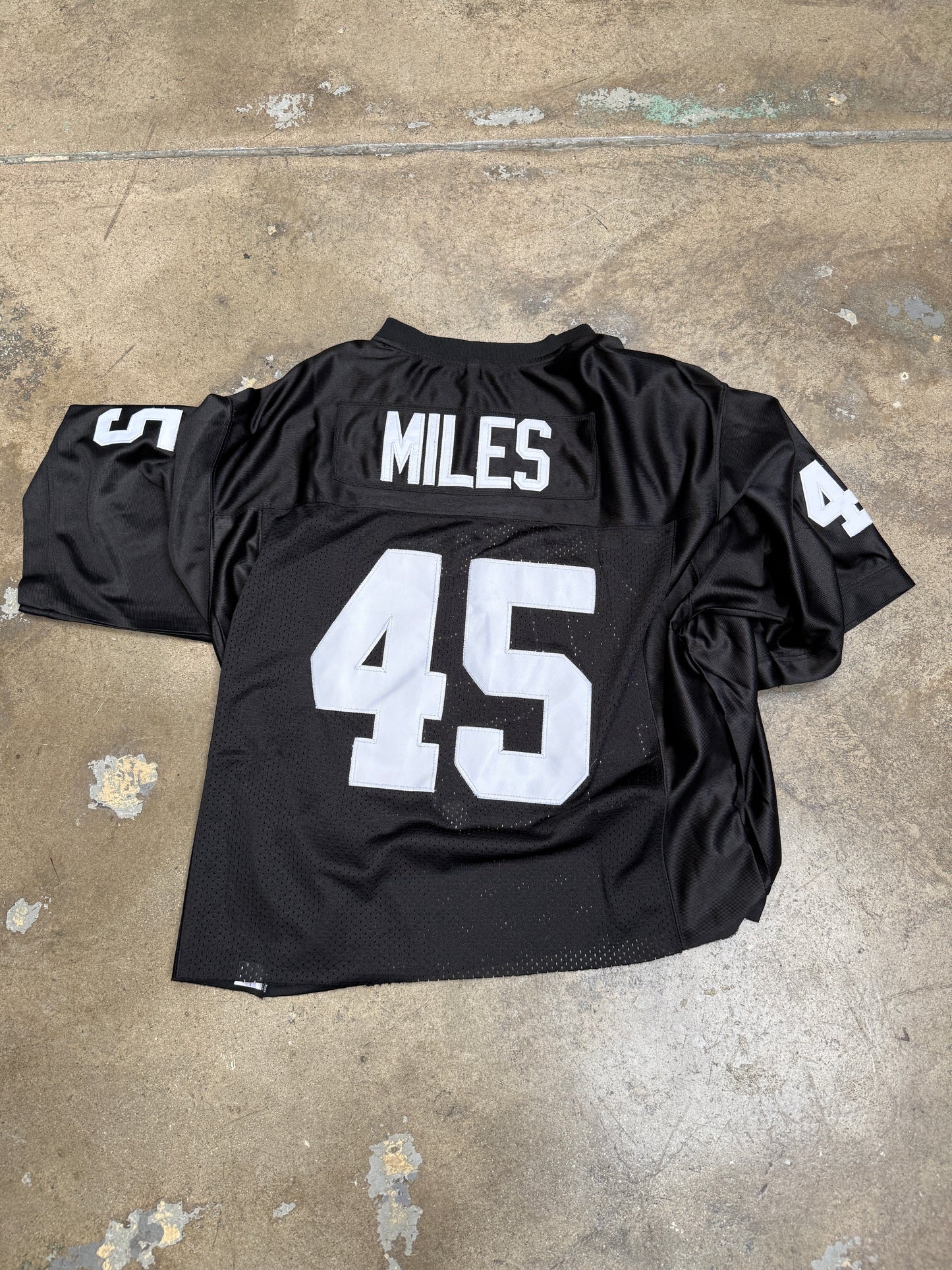 Friday Night Lights "Boobie Miles" Cropped Football Jersey Black Large (Used)