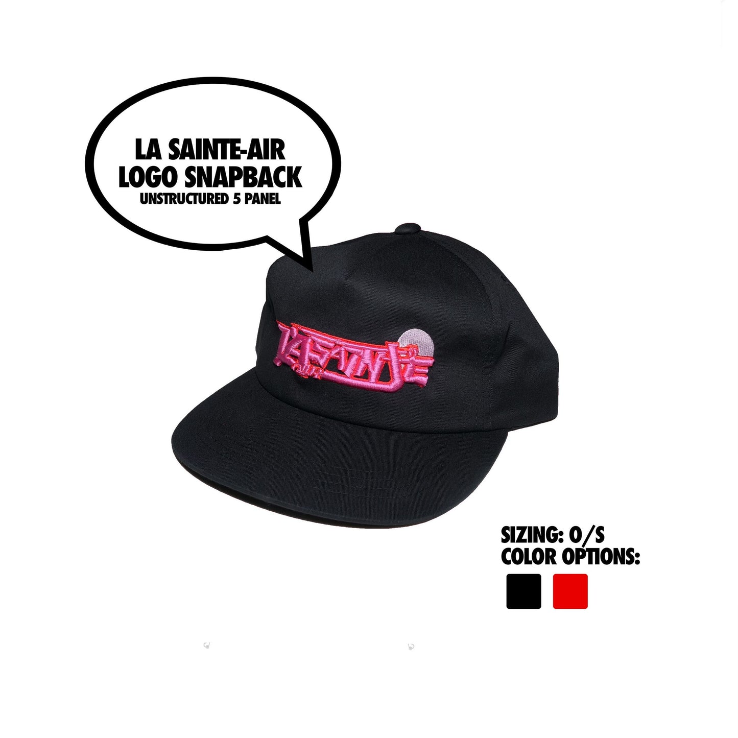 La Sainte-Air Logo Snapback Black