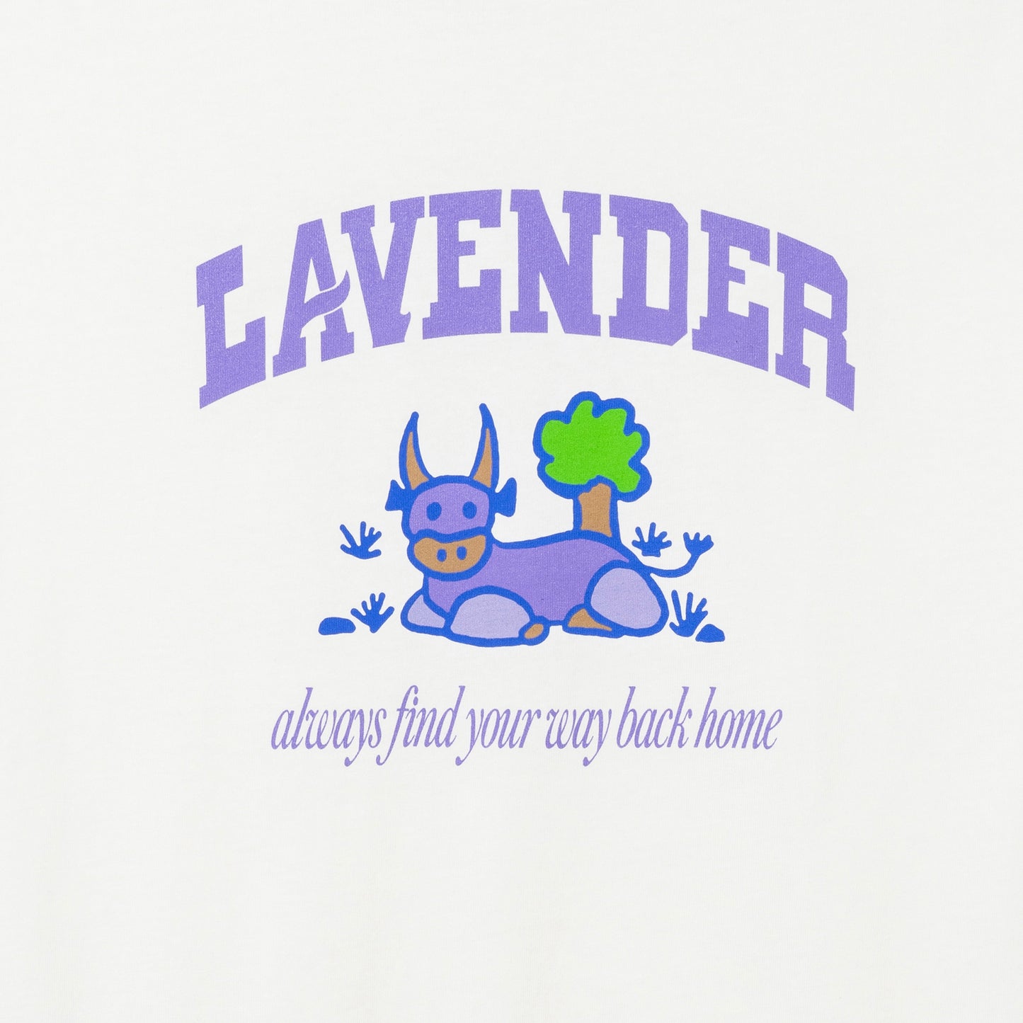 Lavender Find Your Way T-Shirt Cream