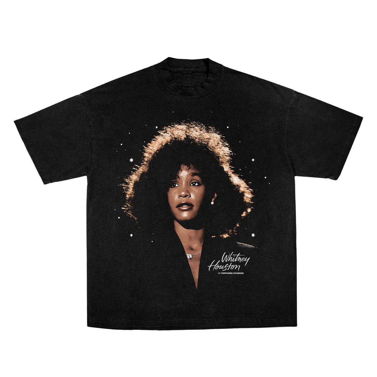 Popcxrn Whitney Houston T-Shirt Black