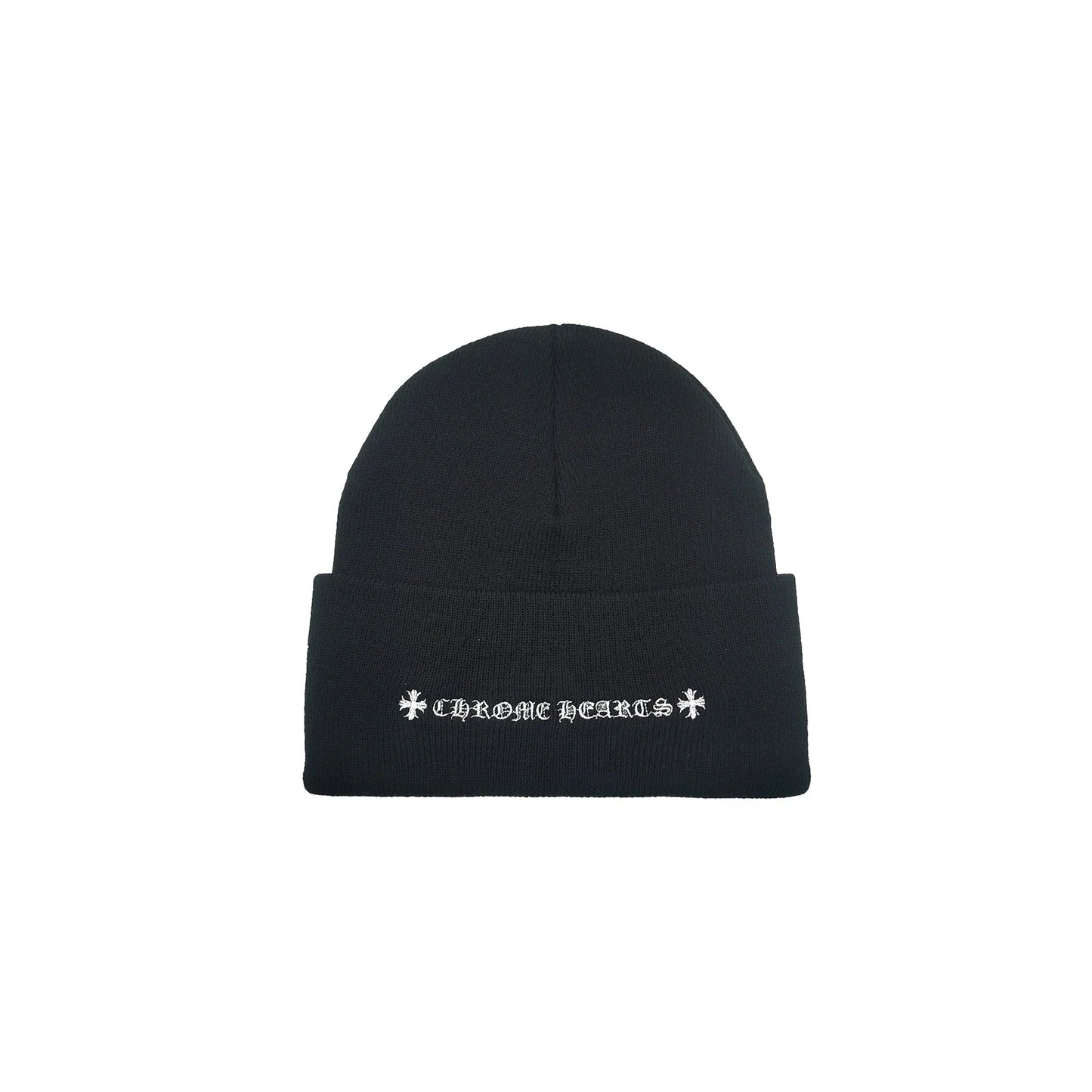 Chrome Hearts CH Logo Beanie Black white