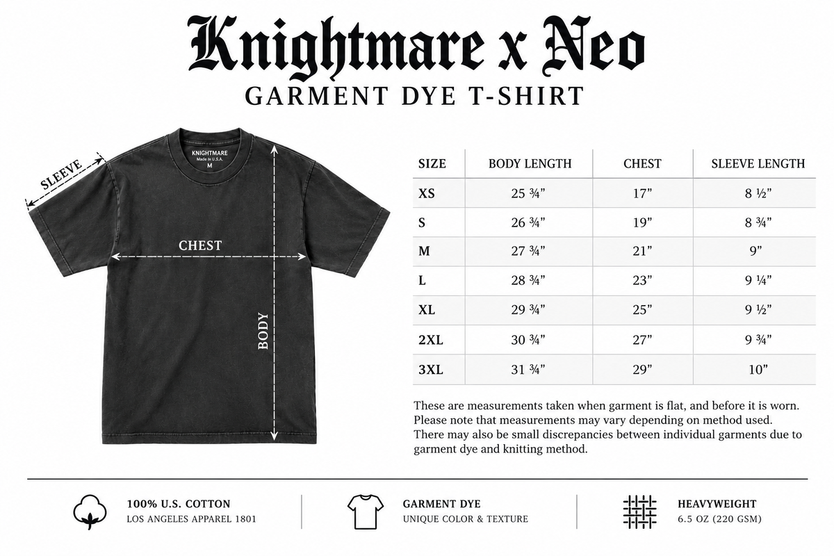 Knightmare x Neo Horsemen T-Shirt Charcoal