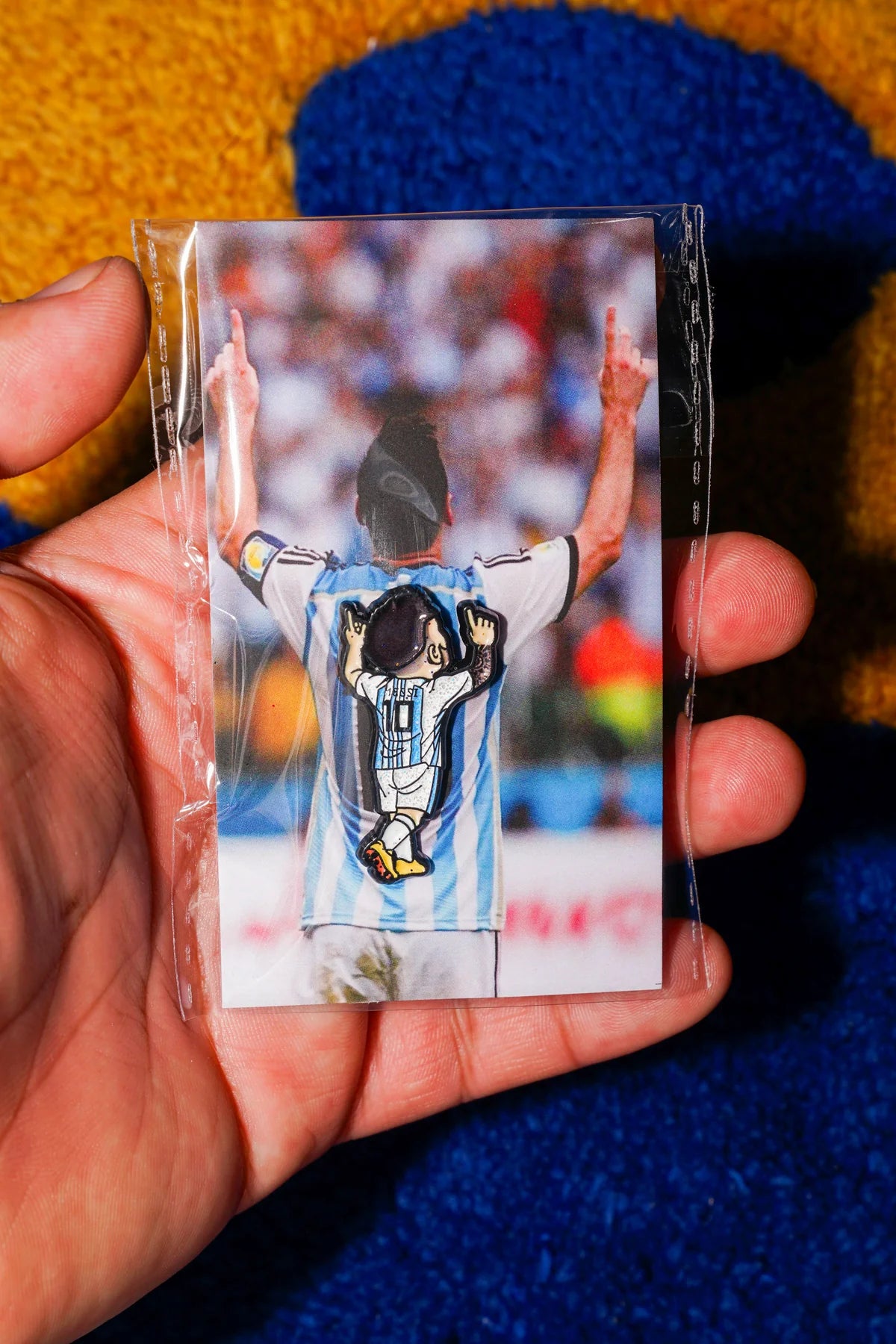 Vav Fitted's Messi Celebration Pin