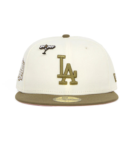 New Era Los Angeles Dodgers 59Fifty 2020 World Series Hat Chrome White/Olive