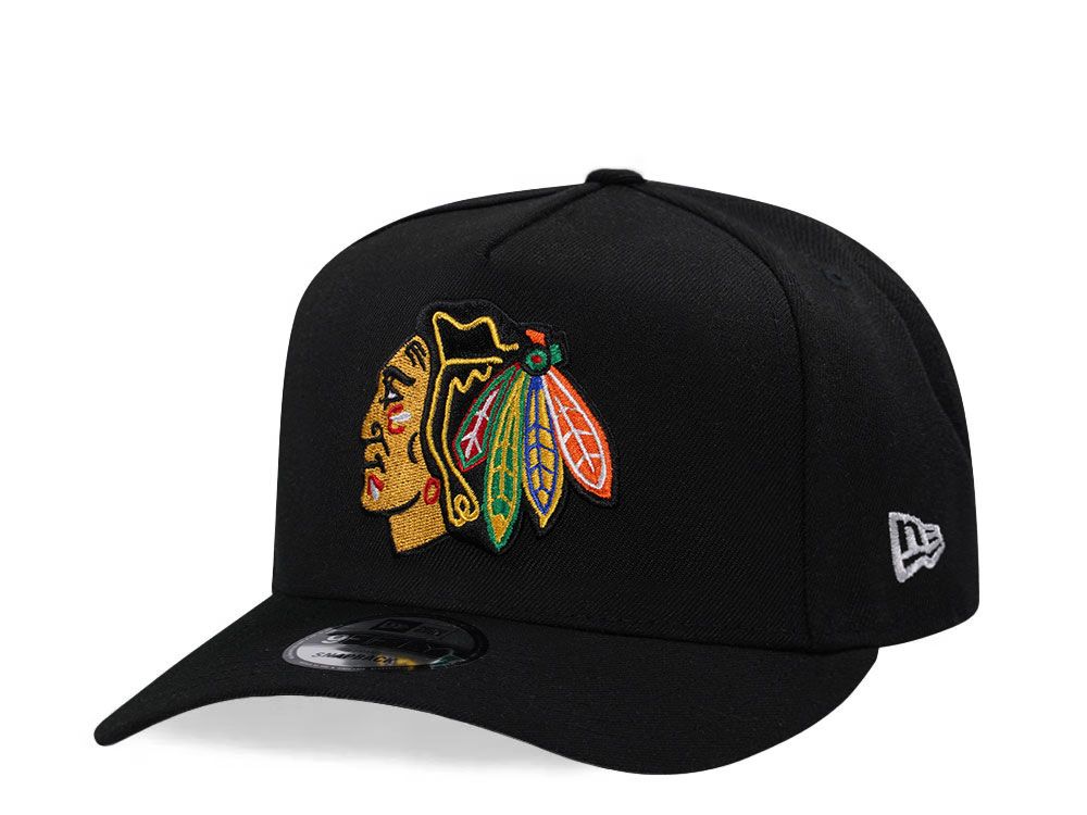 New Era Chicago Blackhawks 9Fifty A-Frame Black Snapback OS