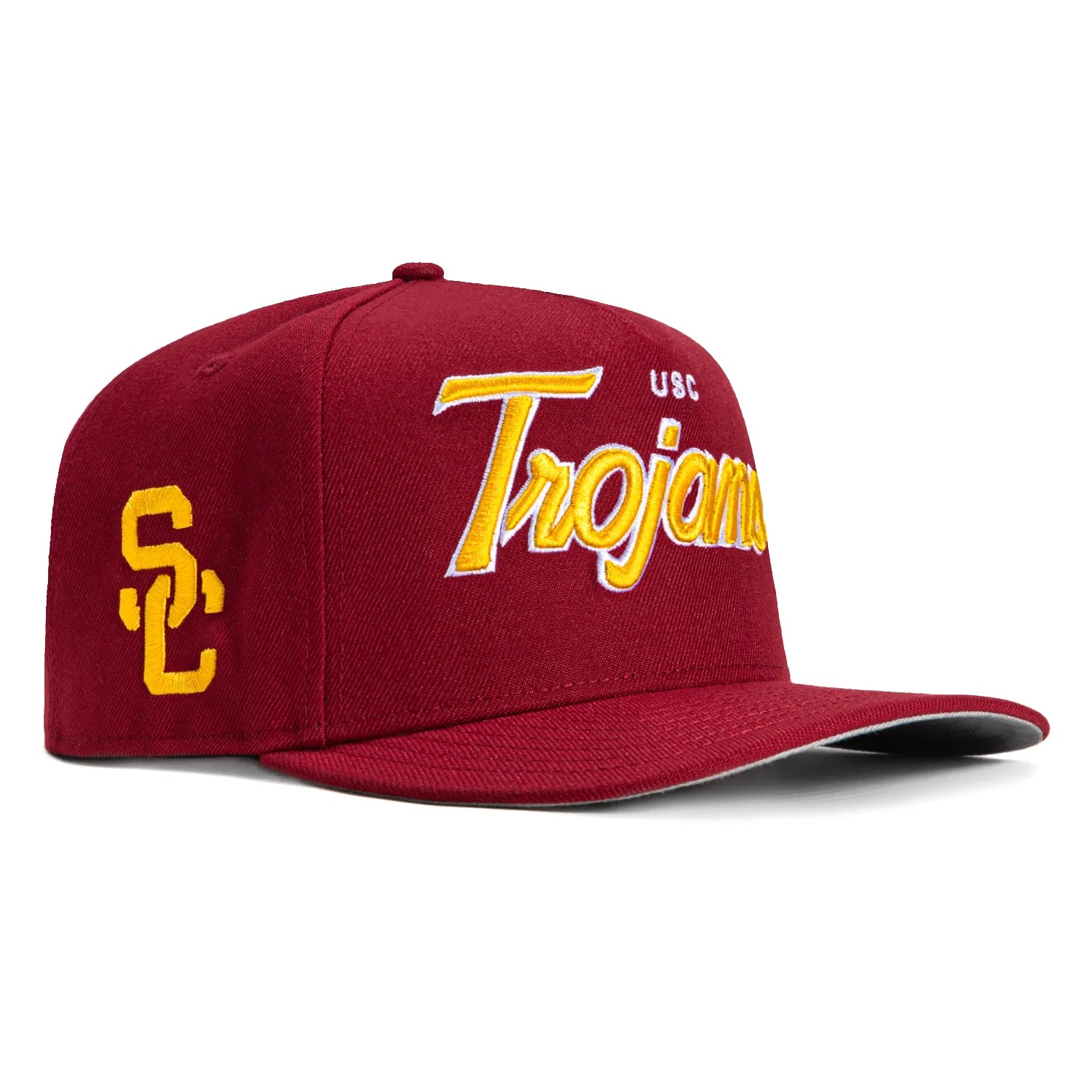 Usc Tech Script New Era USC Trojans Script Logo 9Fifty A-Frame Snapback Cardinal Red ...