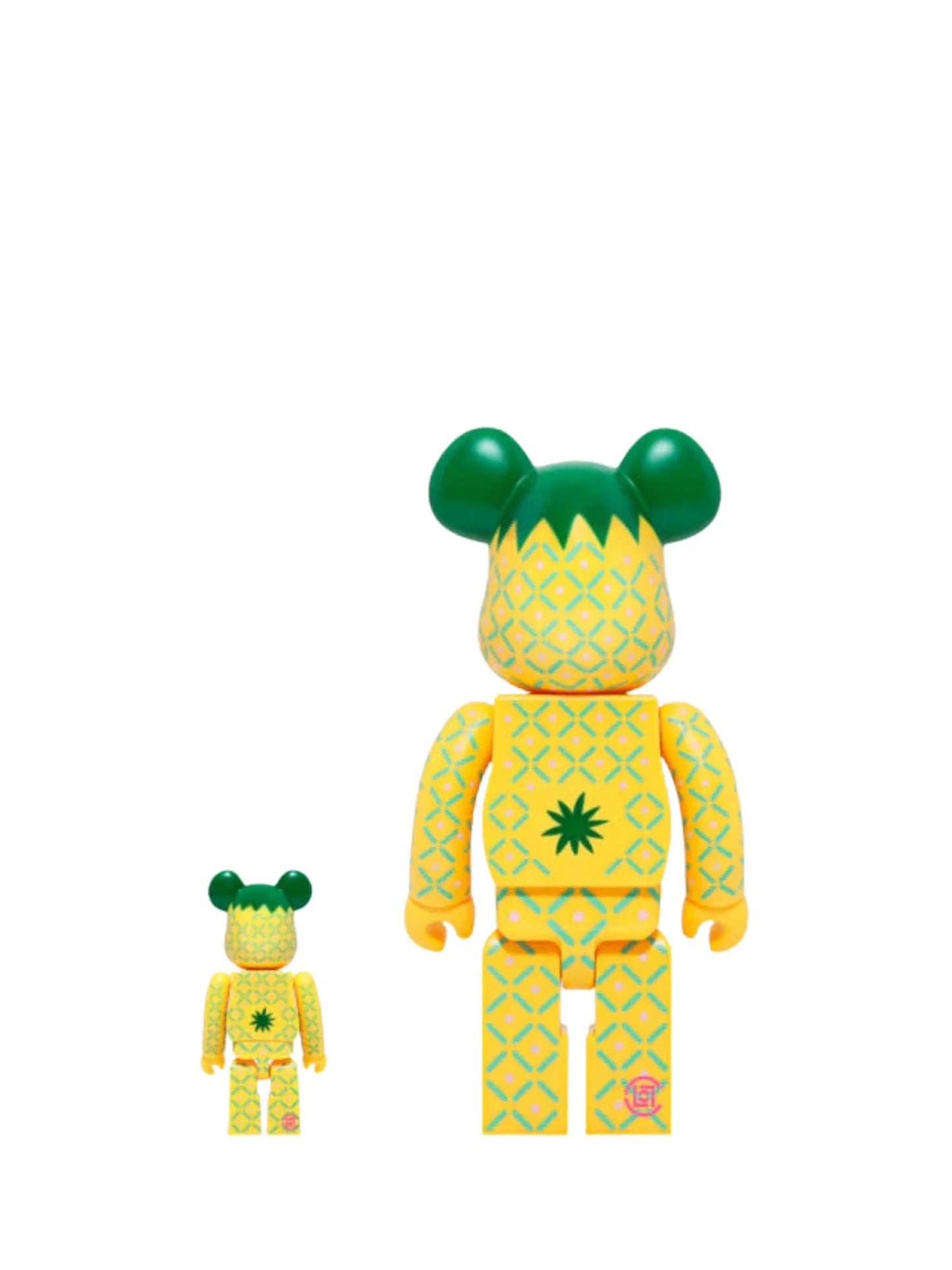 Bearbrick x CLOT Summer Fruits Pink Pineapple 400% & 100%