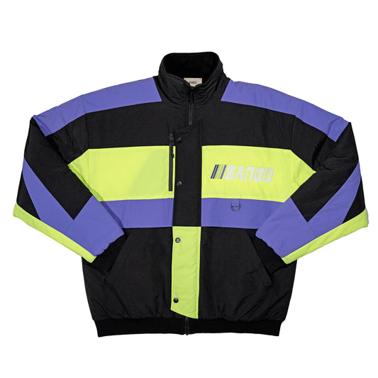 Sango 90's Team Jacket  Lavender Blue / Neon Lime / Midnight Black