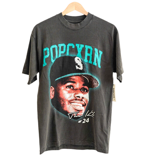 Popcxrn Griffey Year T-Shirt Vintage Grey