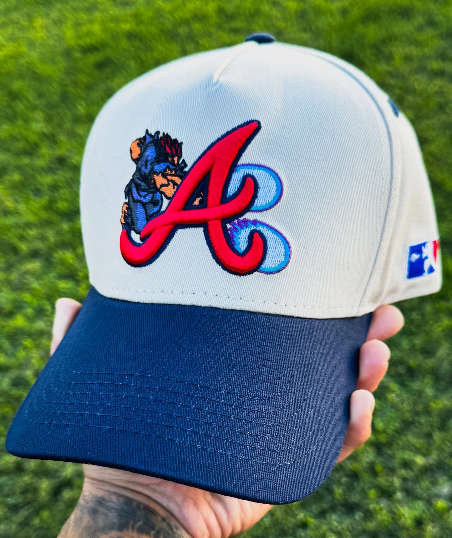 Roadside Museum ATL Akuma Snapback Cream/Navy