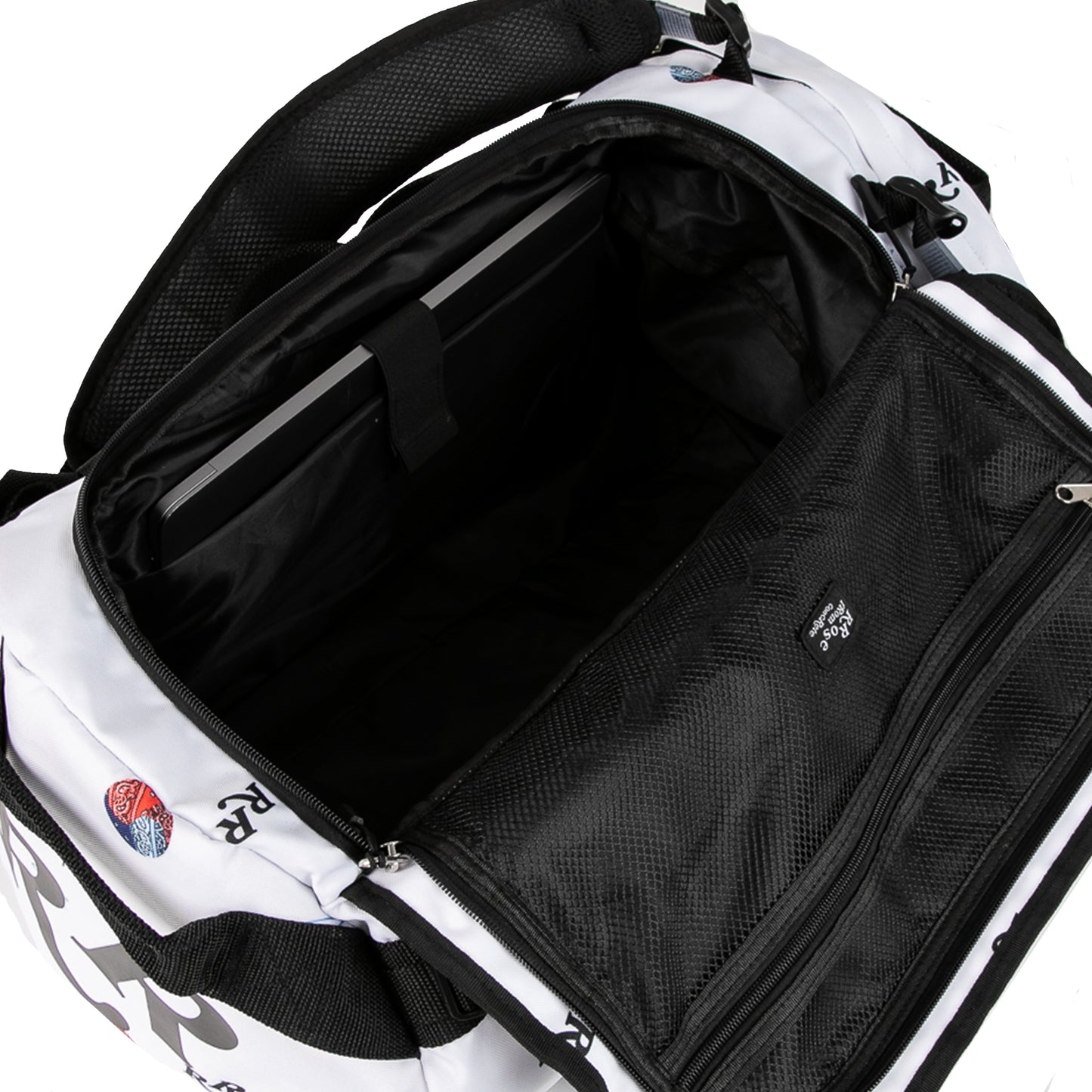 Rrose Yin-Yang Duffle Bag/Carry-On White/Black