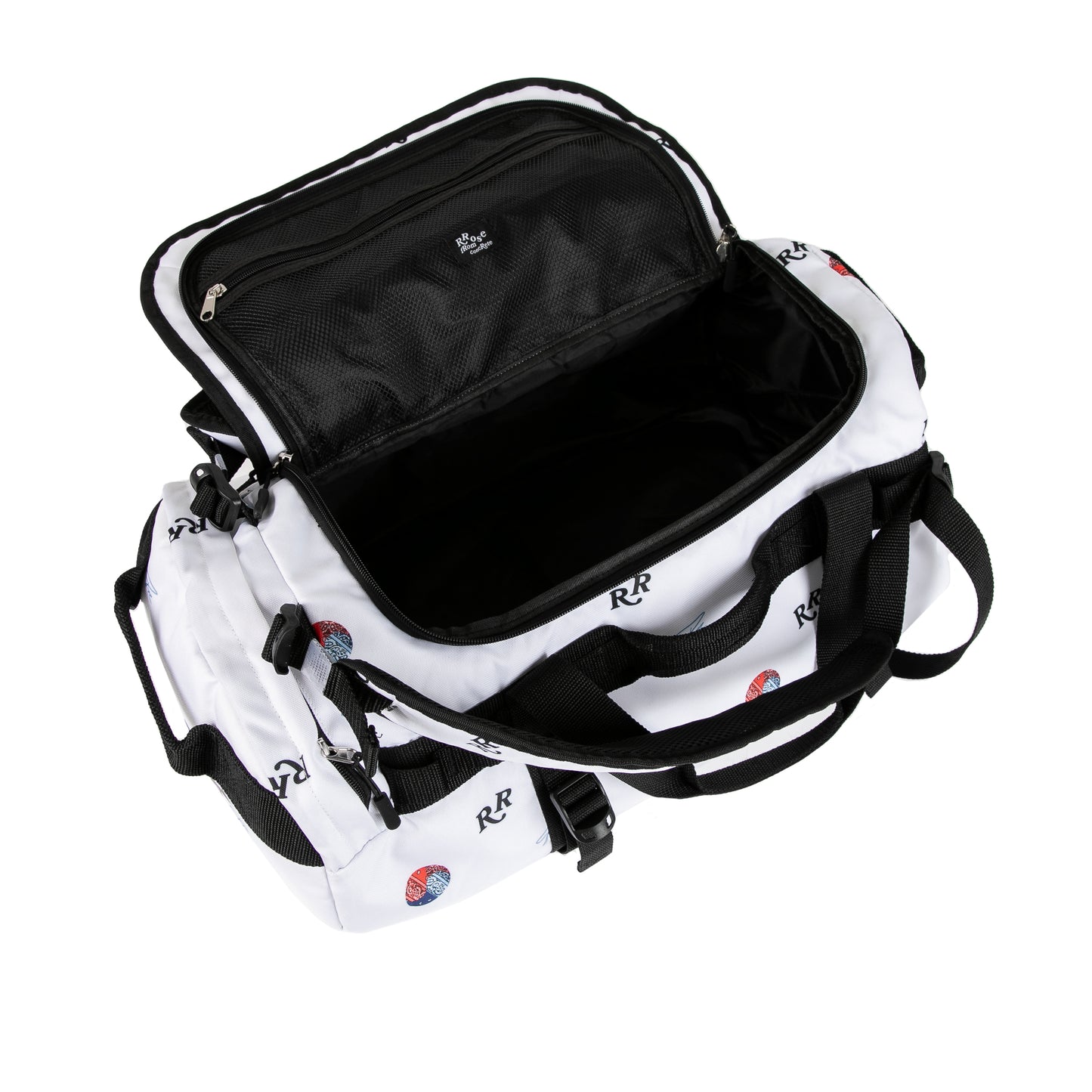 Rrose Yin-Yang Duffle Bag/Carry-On White/Black