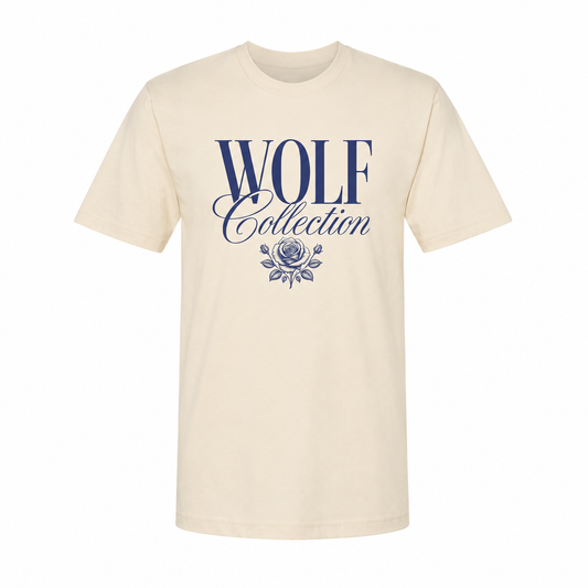 Wolf Collection Rose Classic T-Shirt Cream