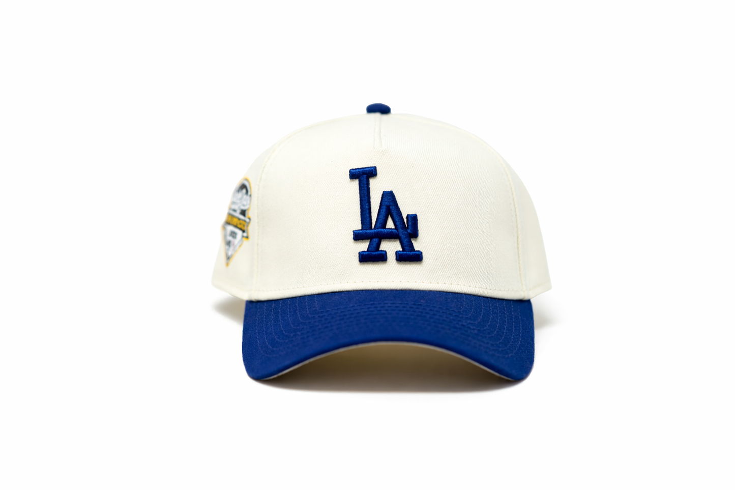 New Era LA Dodgers 2025 World Champions 940 A-Frame Snapback White/Royal Blue