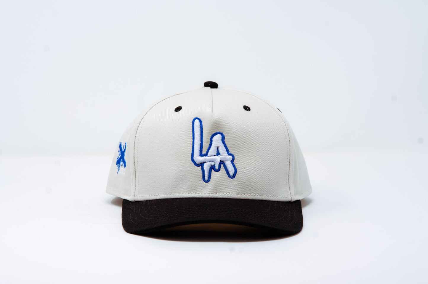 No Jigs LA Drippy Drop Chrome/Black/Royal Blue Snapback
