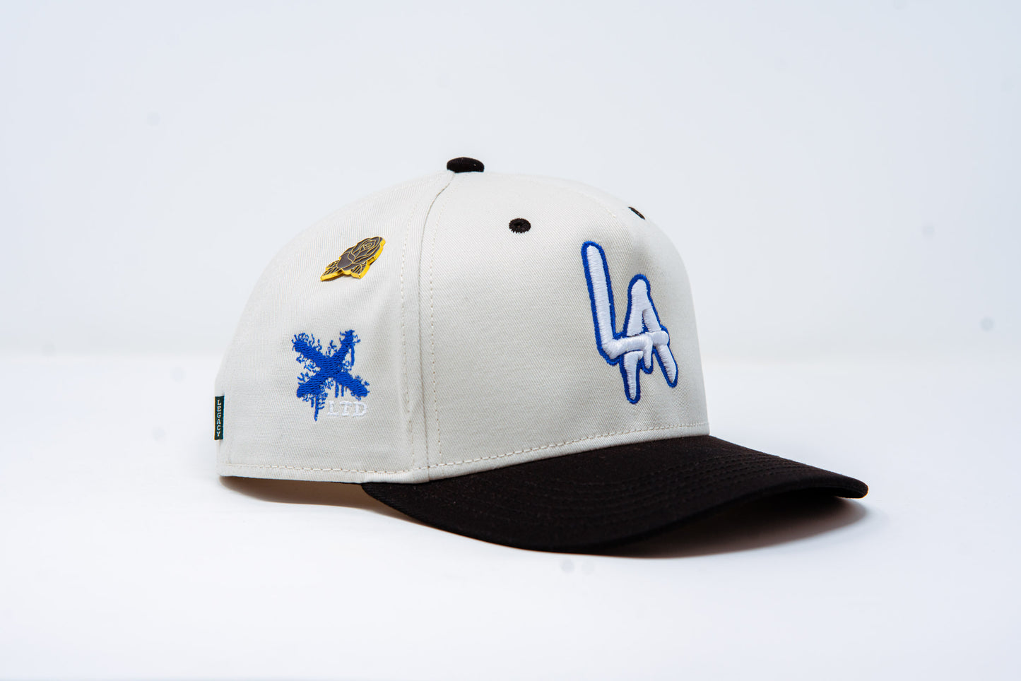 No Jigs LA Drippy Drop Chrome/Black/Royal Blue Snapback