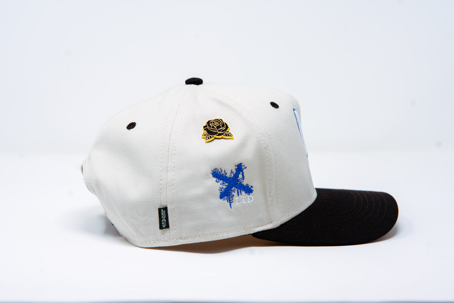 No Jigs LA Drippy Drop Chrome/Black/Royal Blue Snapback