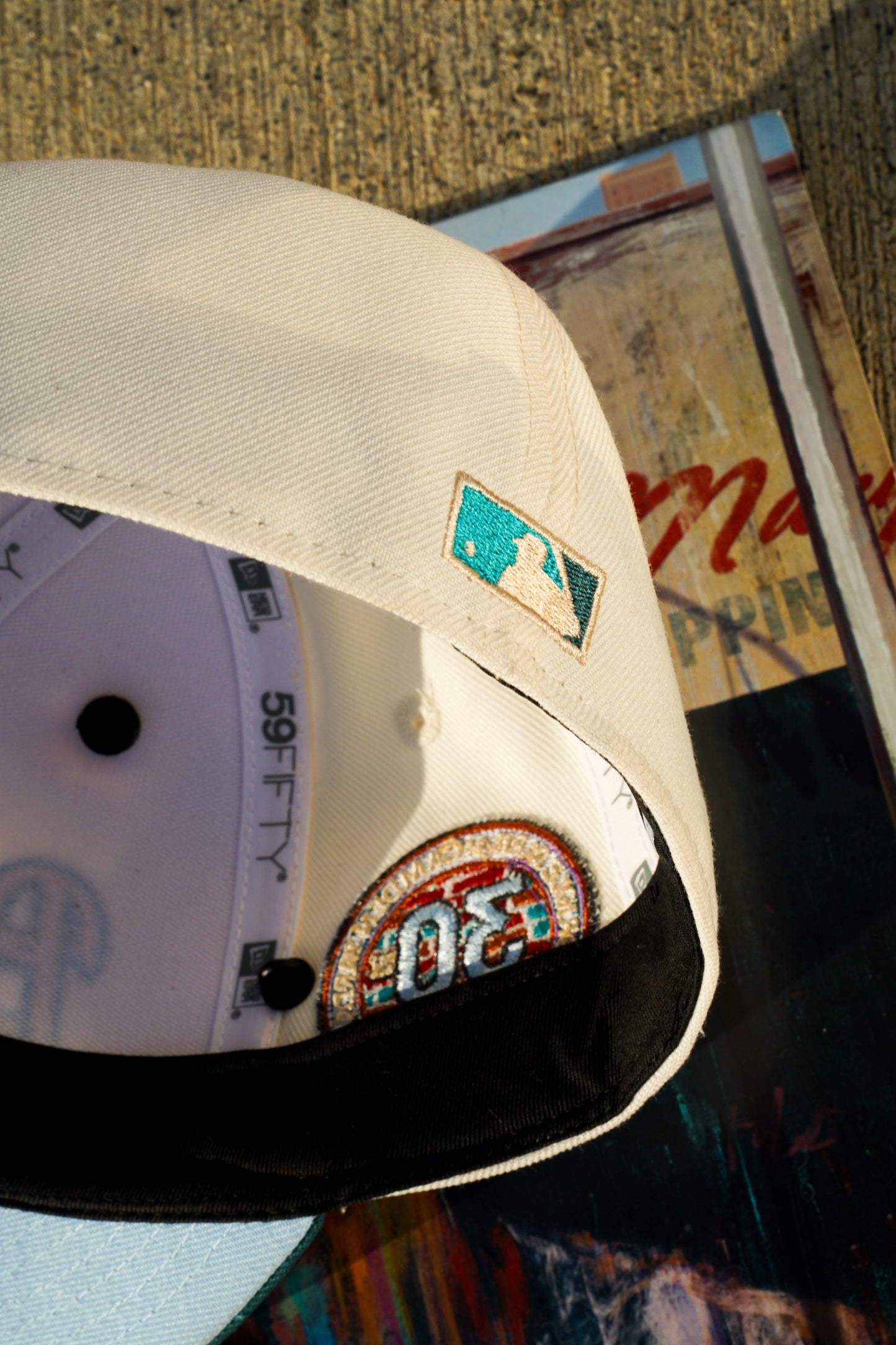 New Era 5950 Baltimore Orioles 30th Anniversary "Under Pressure" Chrome White/Pine Green