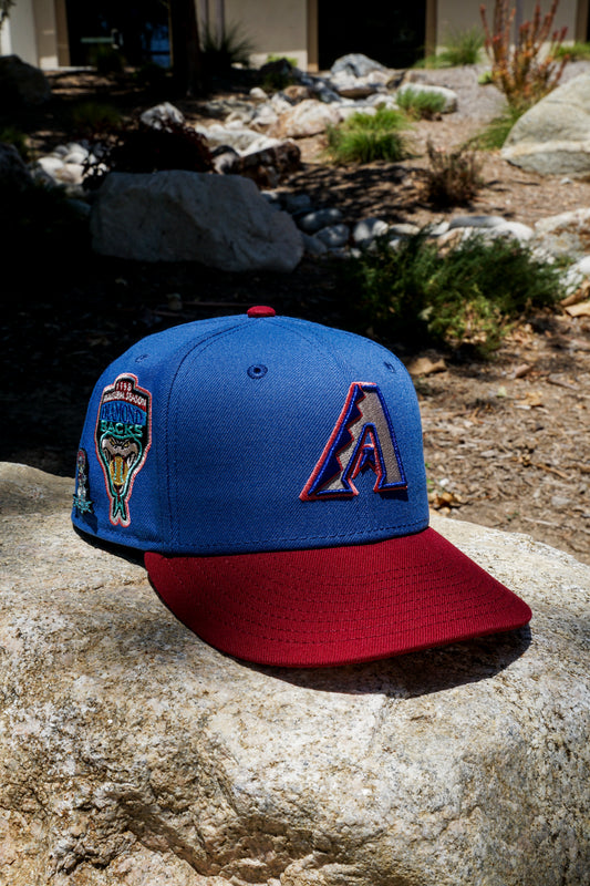 New Era 5950 Arizona Diamondbacks 1998 Inaugural Season Indigo/Burgundy