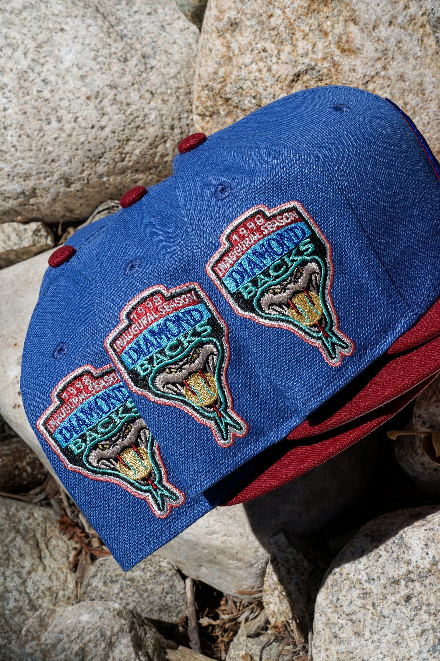 New Era 5950 Arizona Diamondbacks 1998 Inaugural Season Indigo/Burgundy