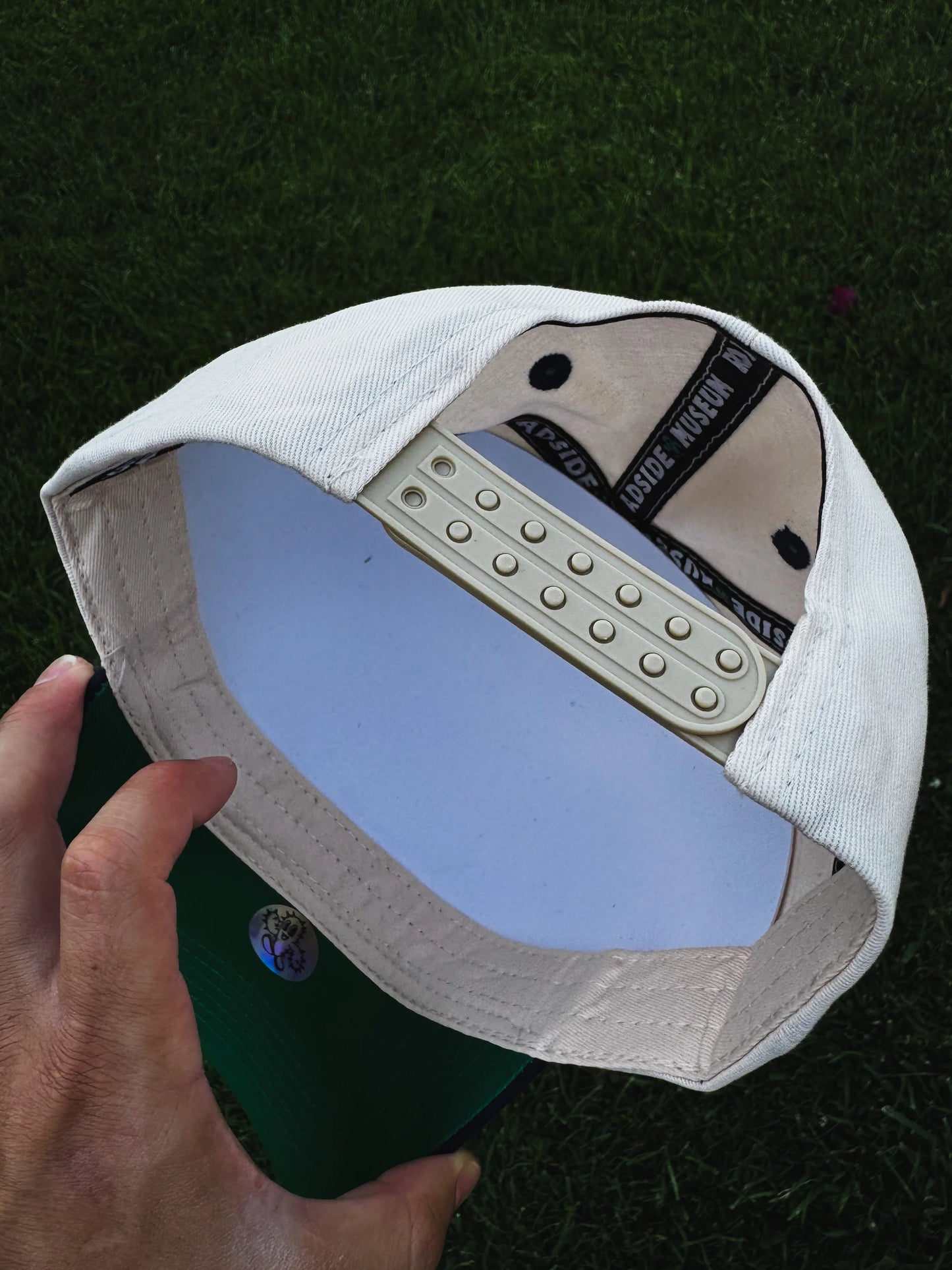 Roadside Museum ALL CAPS Snapback Cream/Black