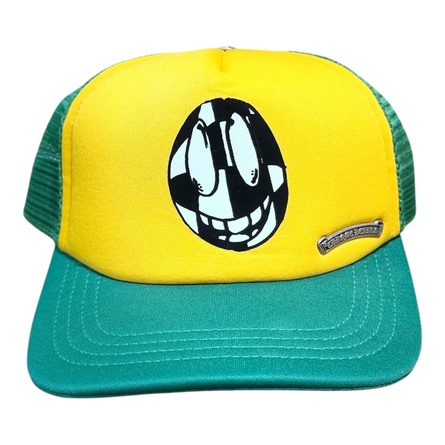 Chrome Hearts Matty Boy Logo Patch Trucker Hat Green/ Yellow Pre-owned