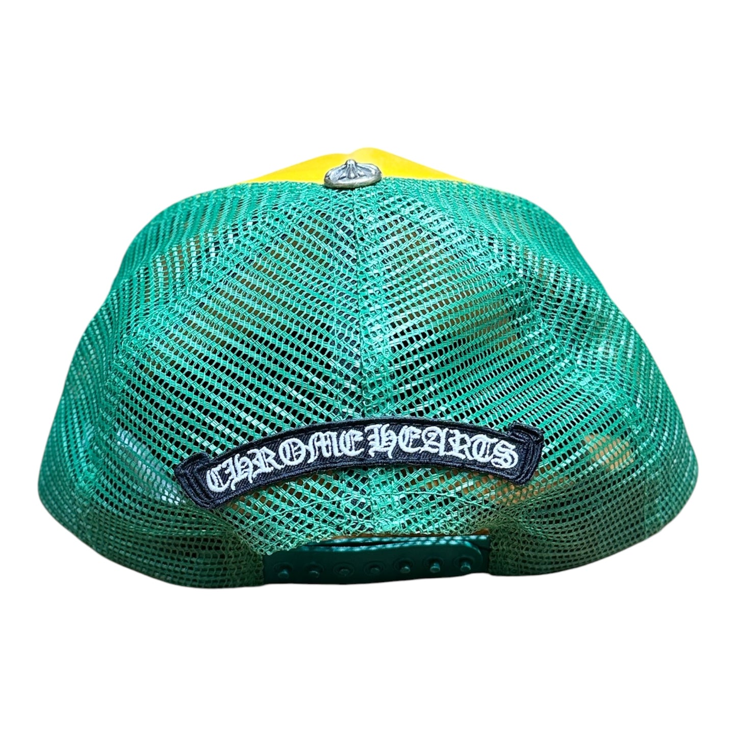 Chrome Hearts Matty Boy Logo Patch Trucker Hat Green/ Yellow Pre-owned