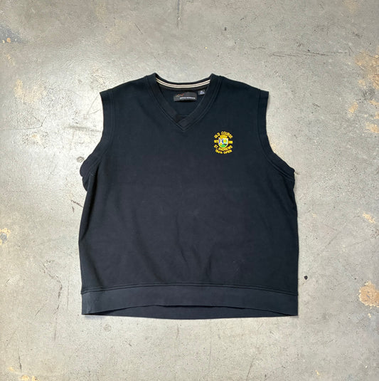Greg Norman Old Course St. Andrews Knit Golf Vest Black XL (Pre-Owned)