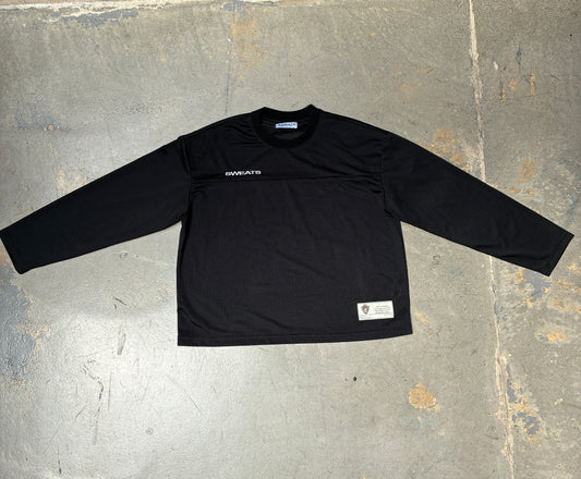 Sweats Collective Mesh Long-Sleeve Jersey Shirt Black (Medium) (Pre-Owned)