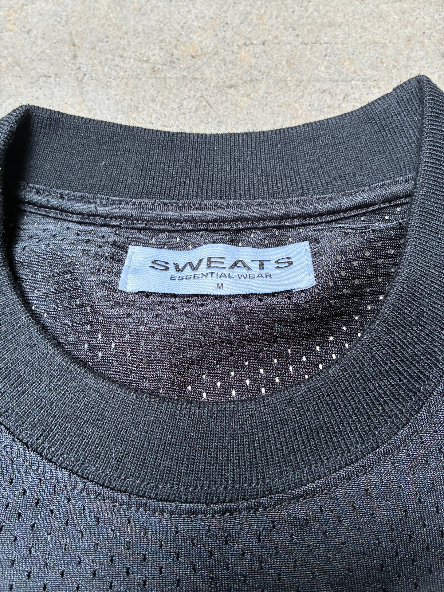 Sweats Collective Mesh Long-Sleeve Jersey Shirt Black (Medium) (Pre-Owned)